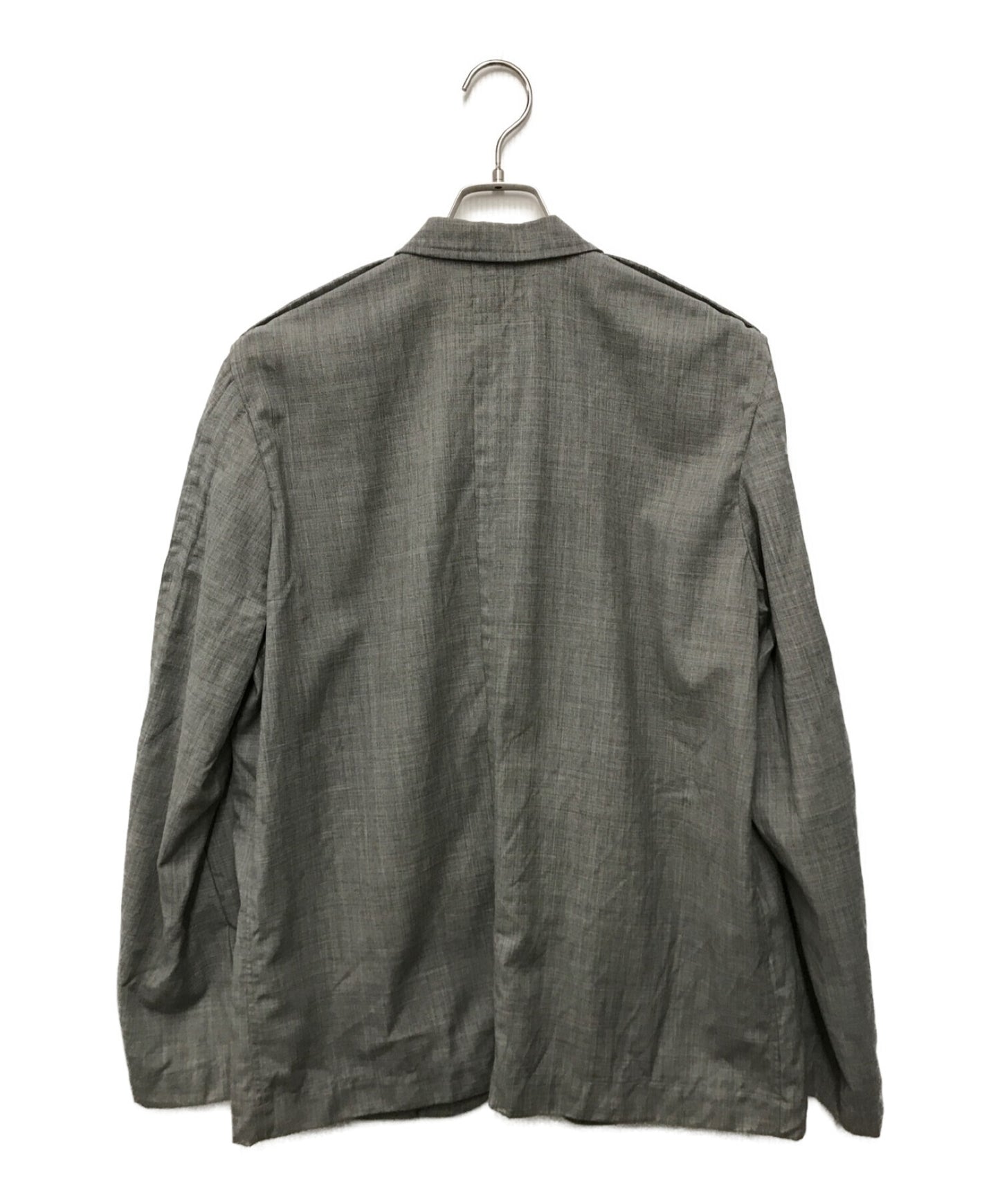 Comme des Garcons 셔츠 리브 베드 셔츠 재킷 양모 셔츠되지 않은 재킷