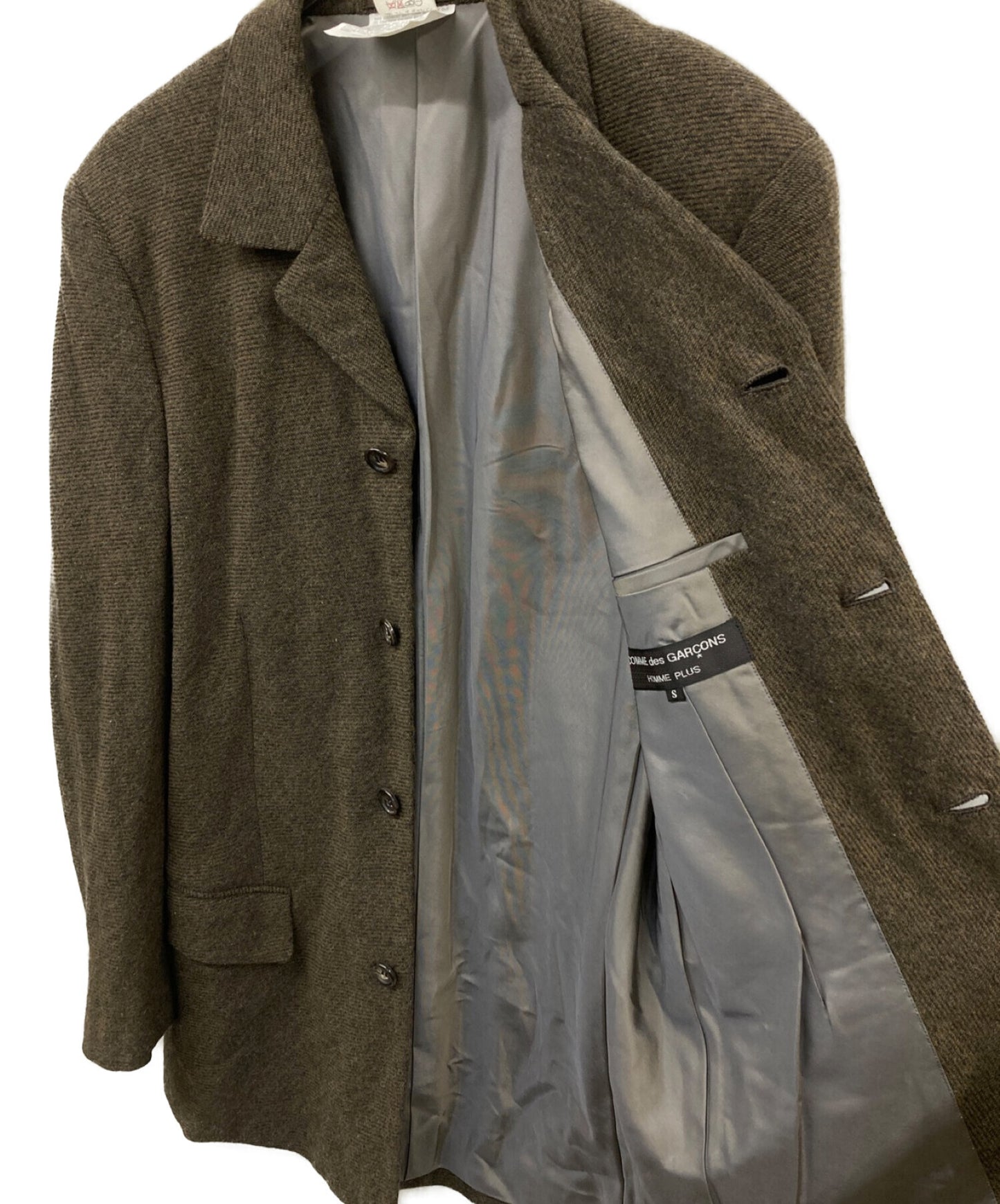 Comme des Garcons Homme Plus AD1997 97AW檔案偏置週期羊毛4B量身定制夾克