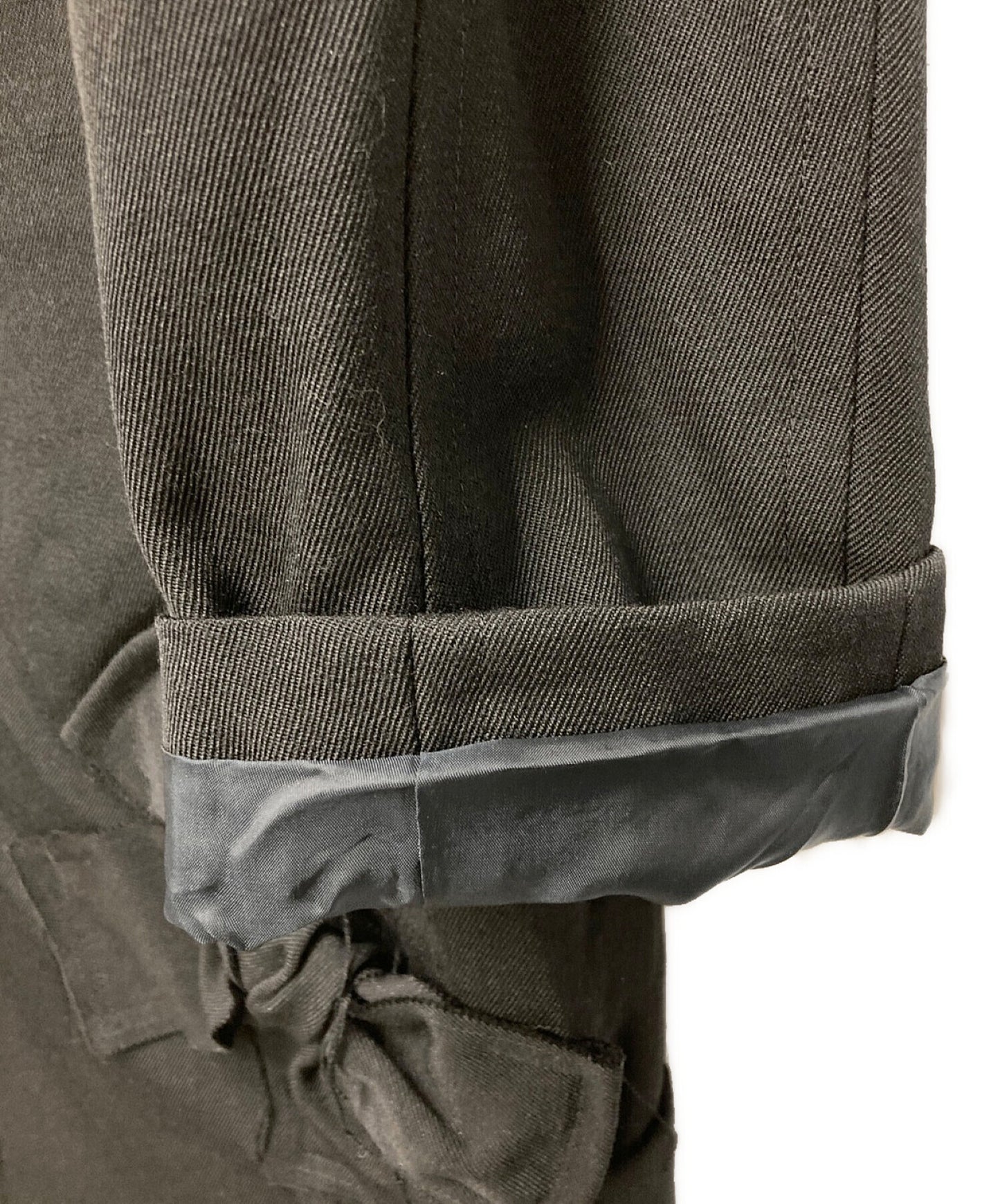 Robe de chambre comme des garcons用緞帶裝飾不銹鋼衣領外套AD2003 RK-C005