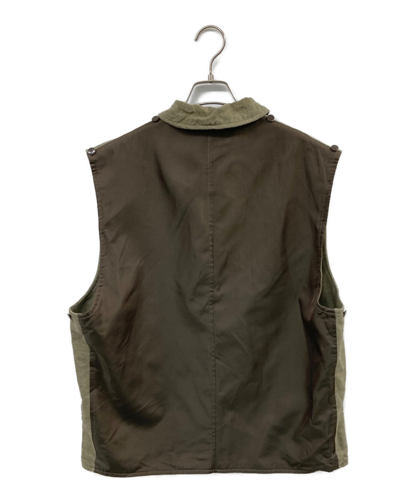 [Pre-owned] COMME des GARCONS HOMME AD1991 Archived Back Switch Wool Vest HJ-050780