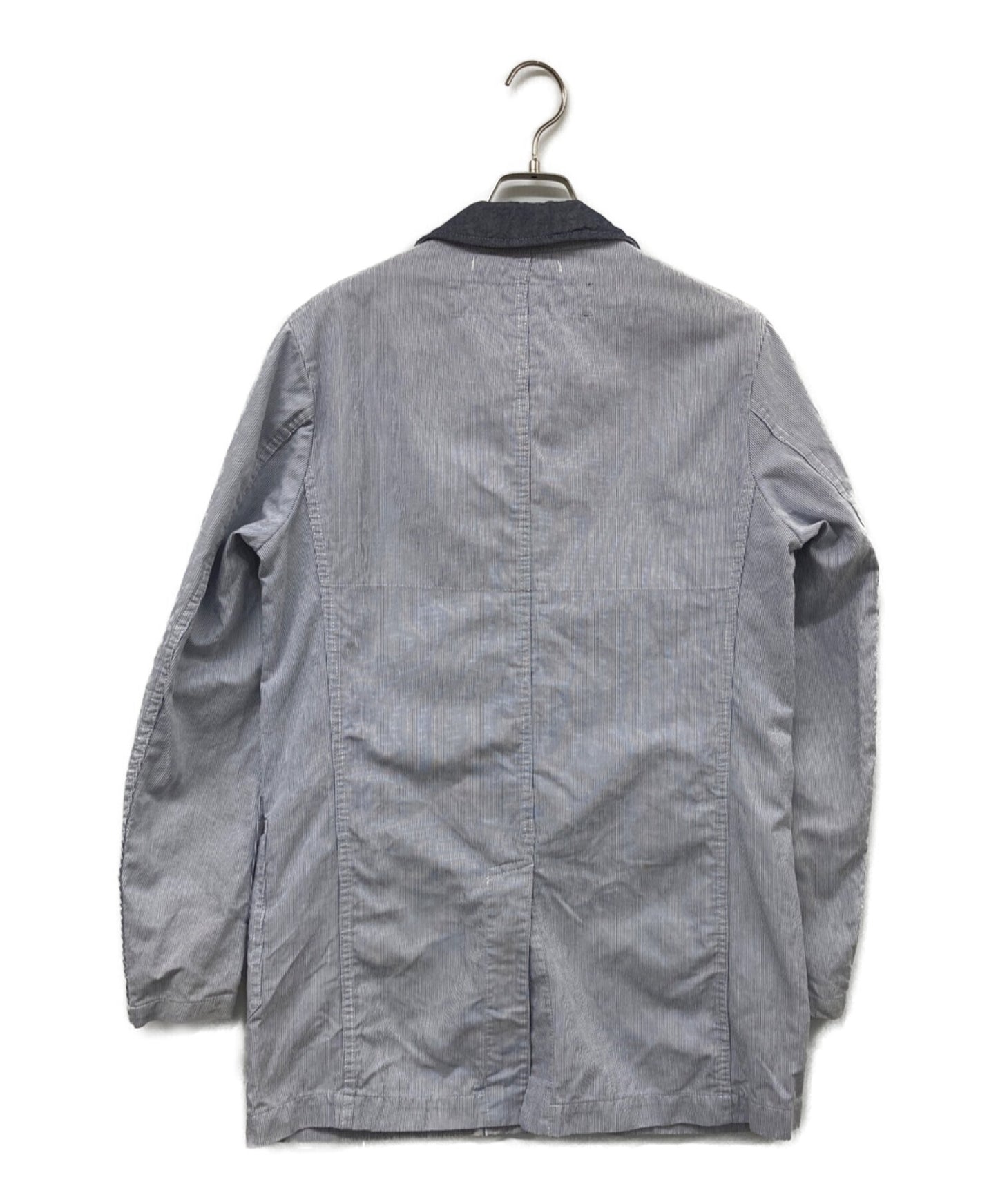 Junya Watanabe Man AD2012 Hervier Productions Hickory條紋肋骨肋骨Coverall WK-C405