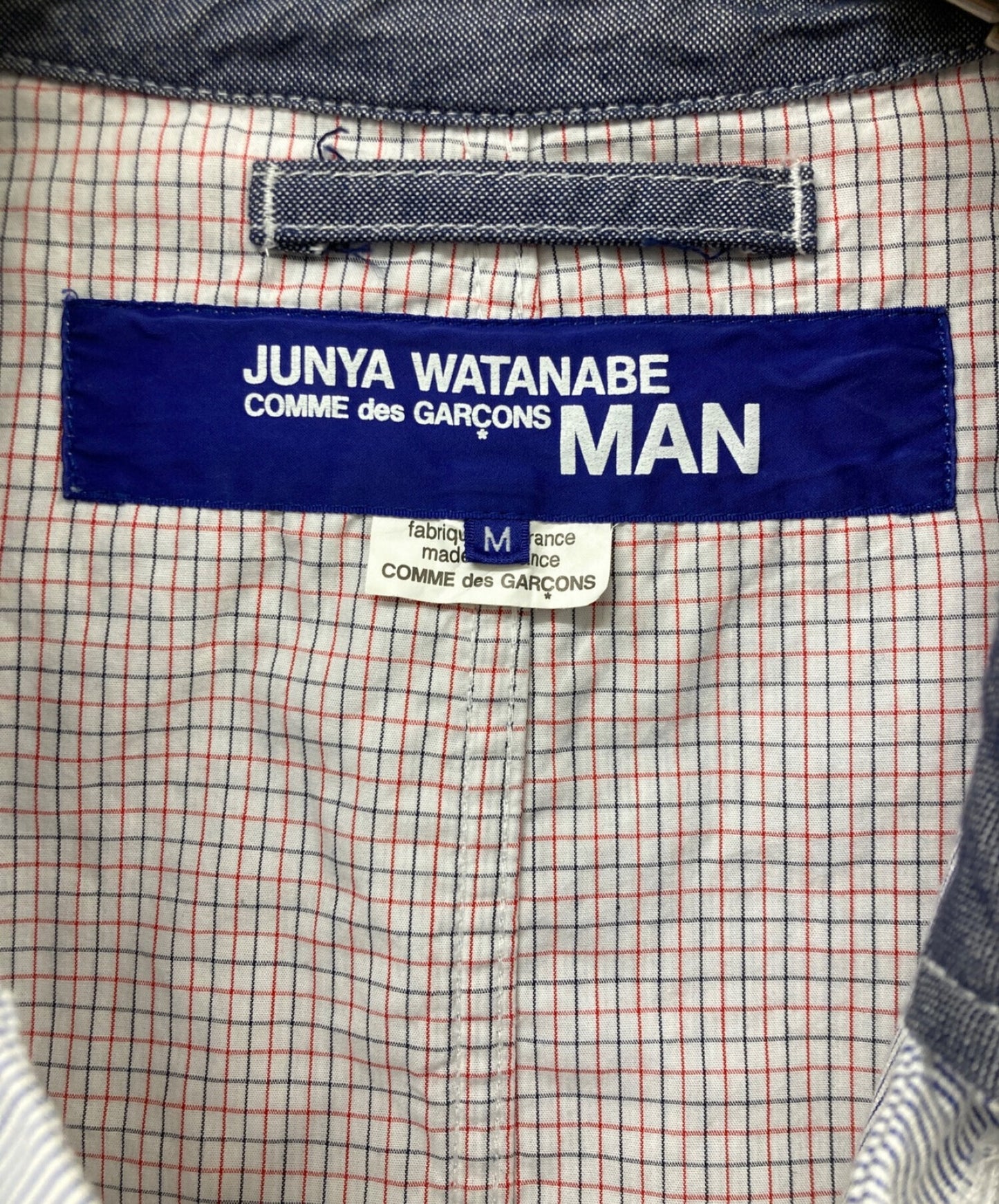 Junya Watanabe Man AD2012 Hervier Productions Hickory條紋肋骨肋骨Coverall WK-C405