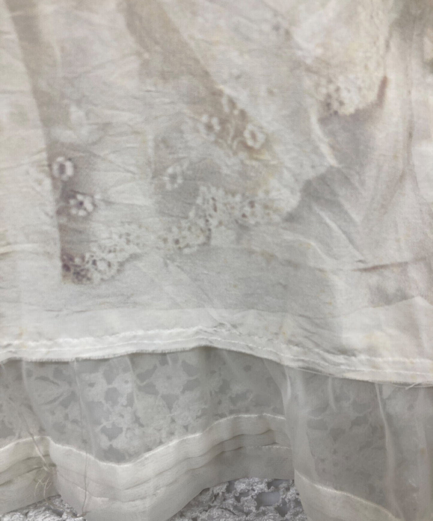 [Pre-owned] COMME des GARCONS 05AW Broken Bride period transfigured print switching blouse GP-B007
