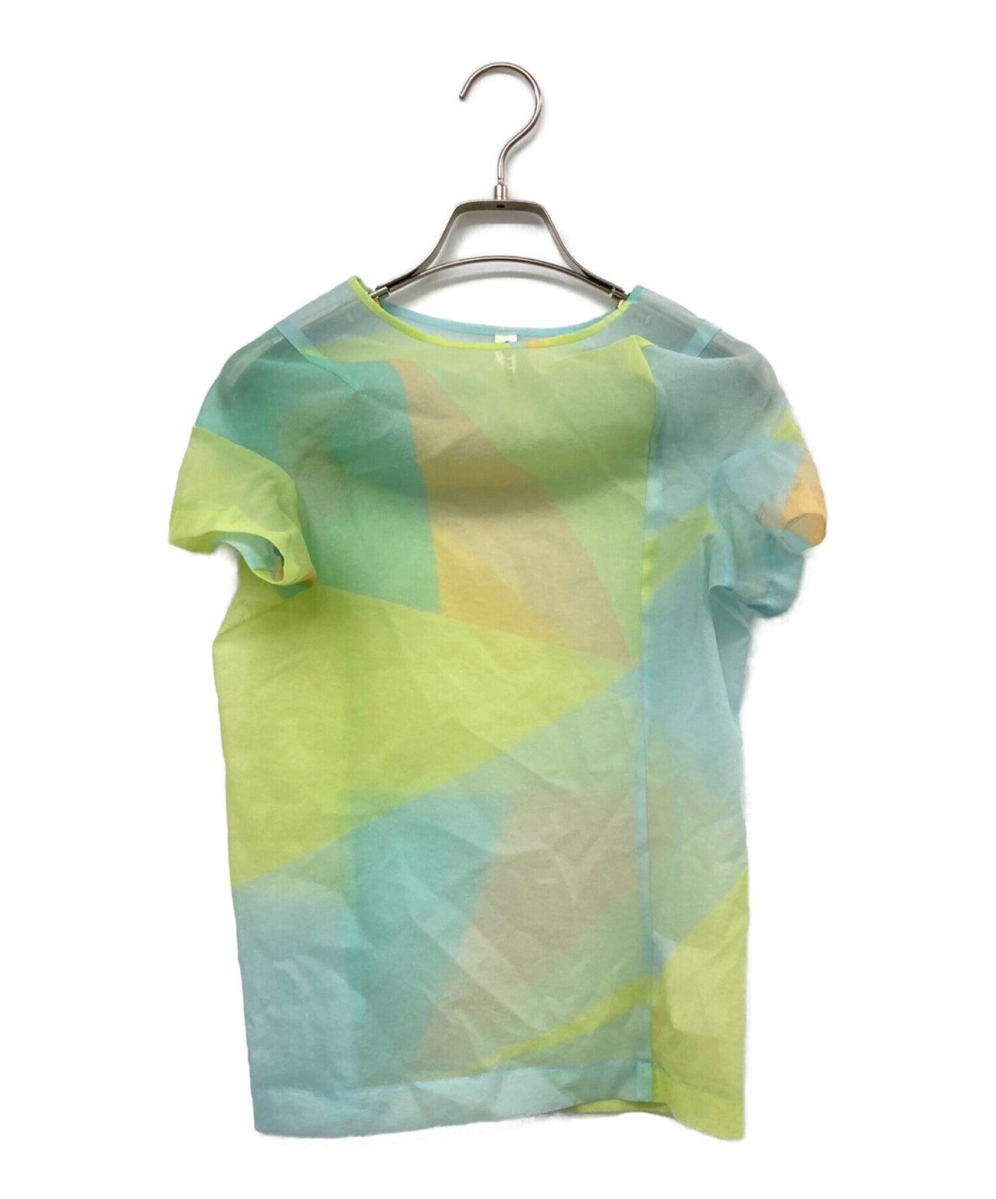 [Pre-owned] COMME des GARCONS 97SS Body Meets Dress period multicolor sheer blouse with three-dimensional design GB-100310