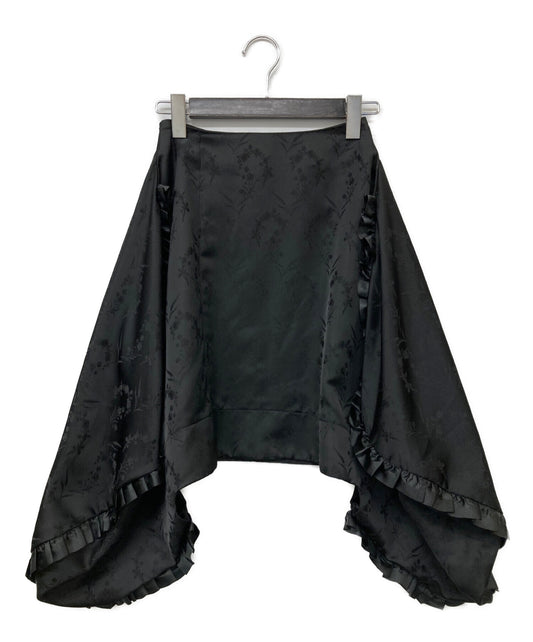 [Pre-owned] COMME des GARCONS Embroidery design side ruffle skirt GB-S033