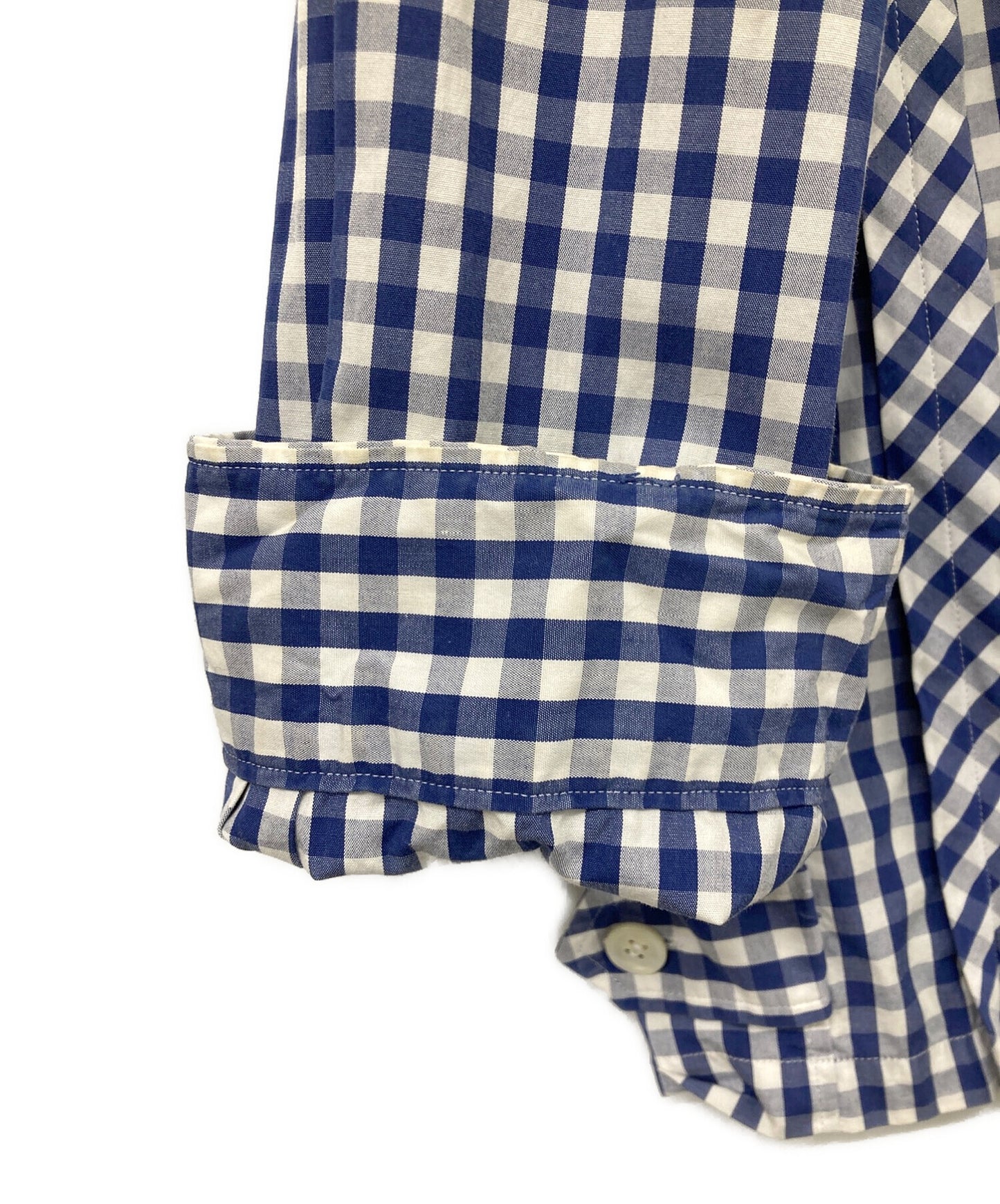 [Pre-owned] COMME des GARCONS HOMME  AD1999 Gingham check zip-up shirt jacket HB-100630