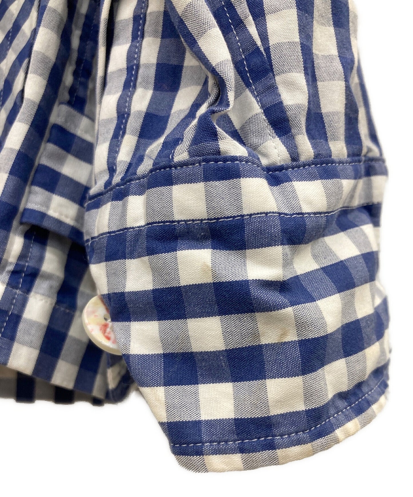 [Pre-owned] COMME des GARCONS HOMME  AD1999 Gingham check zip-up shirt jacket HB-100630