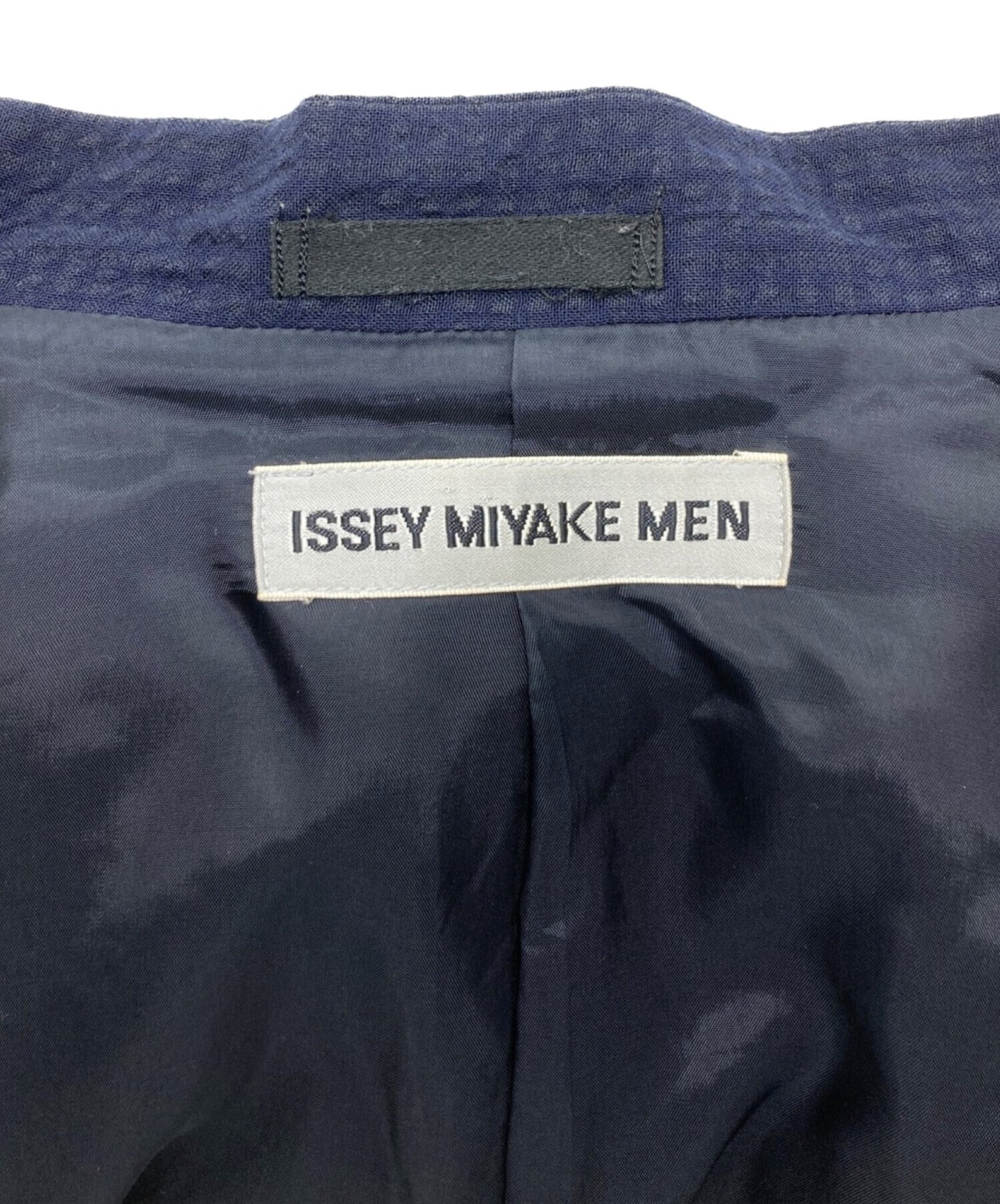 Issey Miyake Men Ceersucker Stand领子夹克ME01FD603