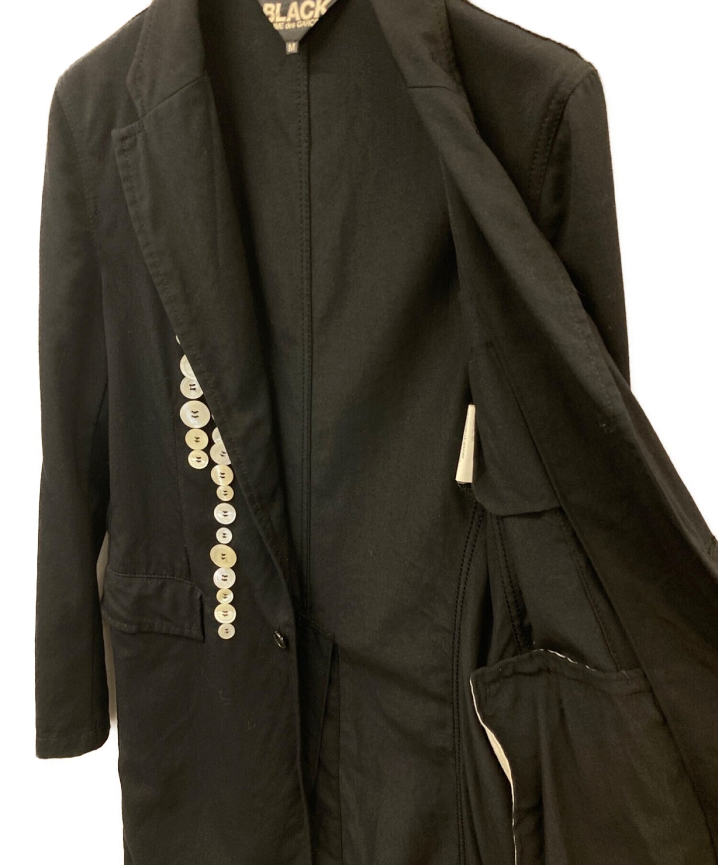 [Pre-owned] BLACK COMME des GARCONS Button Design Chester Coat 1F-J204