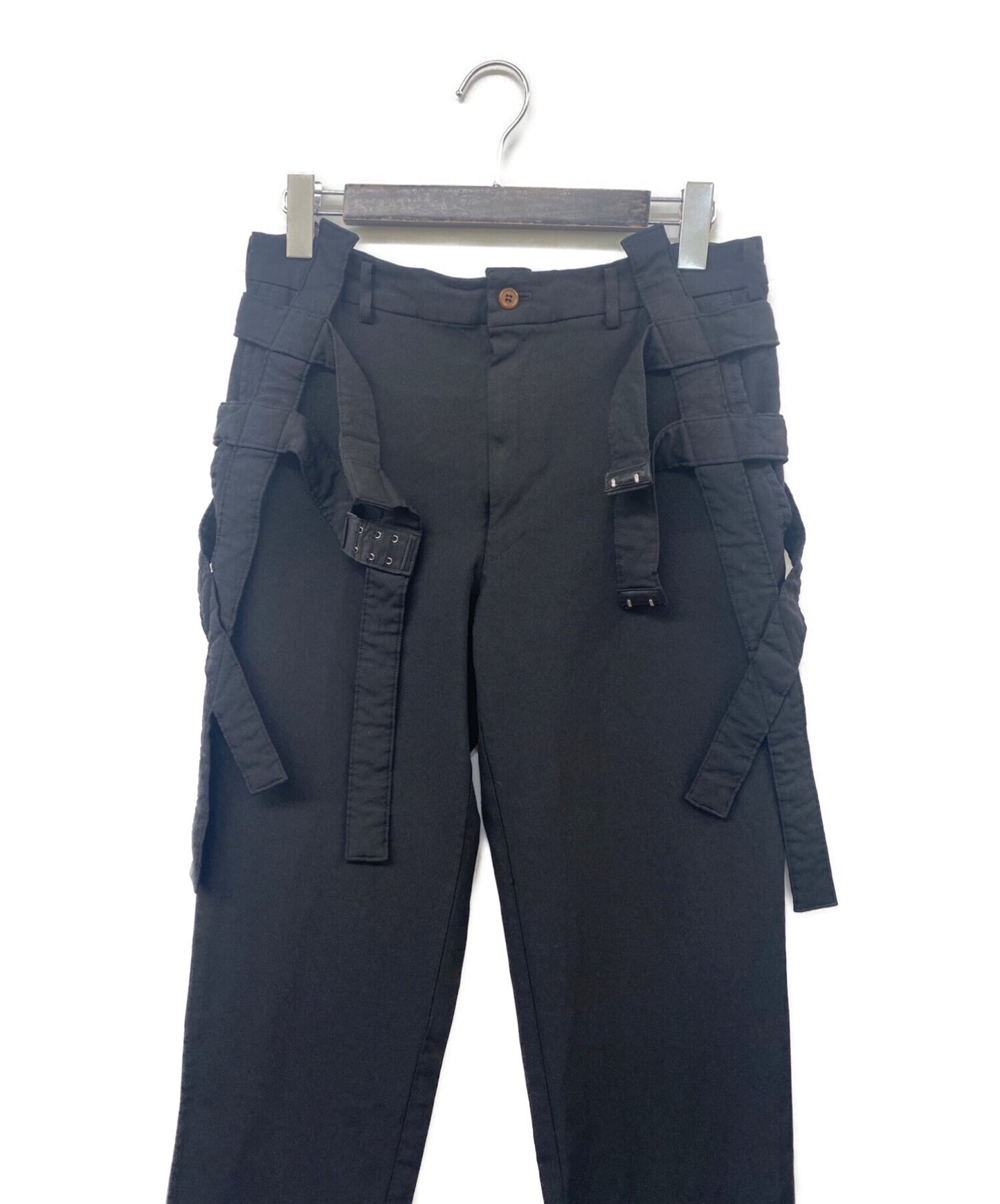 [Pre-owned] COMME des GARCONS 14SS Clothes not clothes Poly shrink-waist bondage pants GM-P009