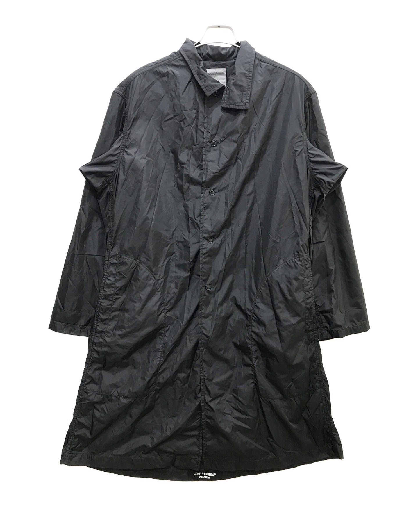 Yohji Yamamoto Pour Homme Nylon stencil colar coat hr-b01-600