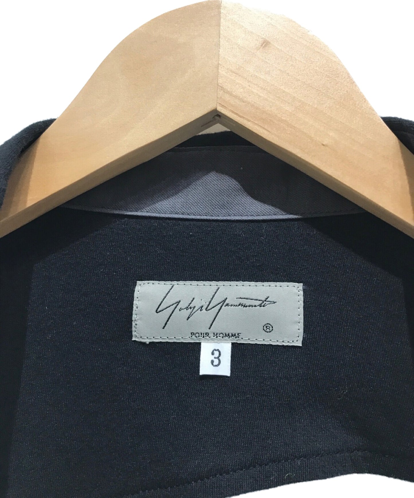 [Pre-owned] Yohji Yamamoto POUR HOMME × Yuka Asakura Arm Switch Front Illustration Long Sleeve Shirt Drawing HC-B36-818