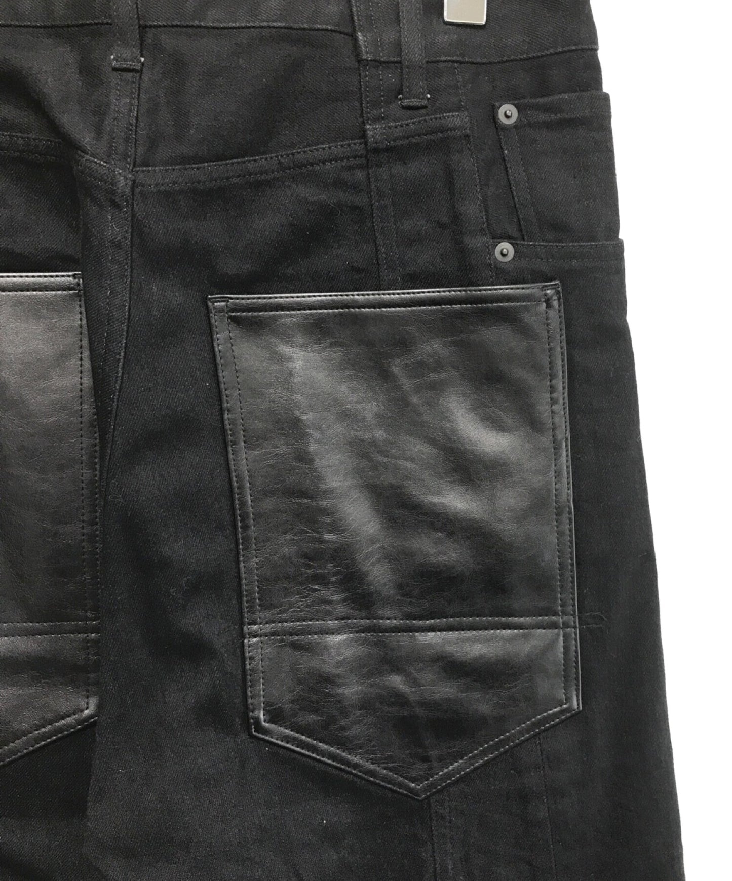 [Pre-owned] COMME des GARCONS JUNYA WATANABE MAN Leather pocket denim pants WT-P021