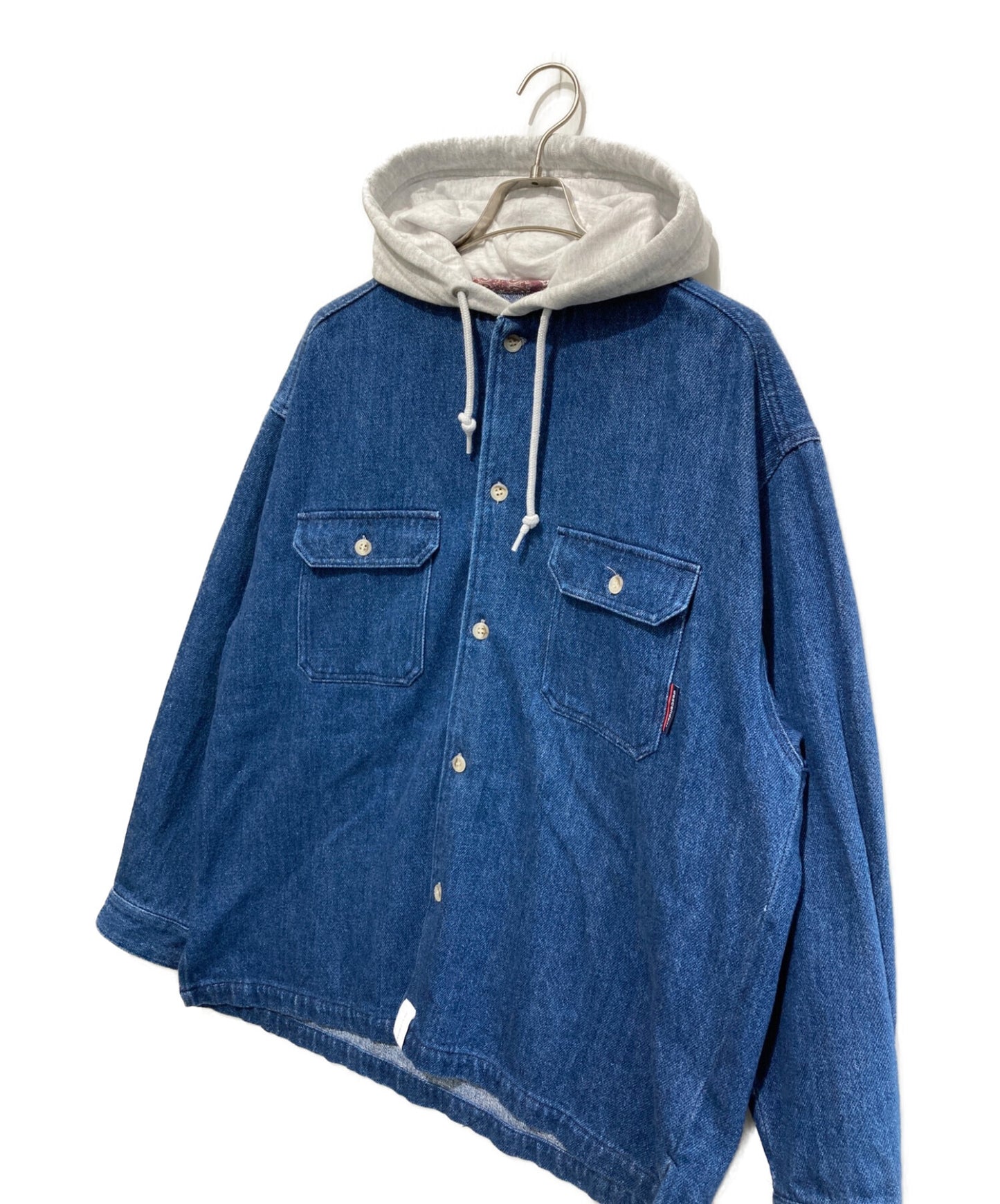 [Pre-owned] DESCENDANT SPICOLI HOODED L/S SHIRT/denim shirt/hoodie/shirt jacket