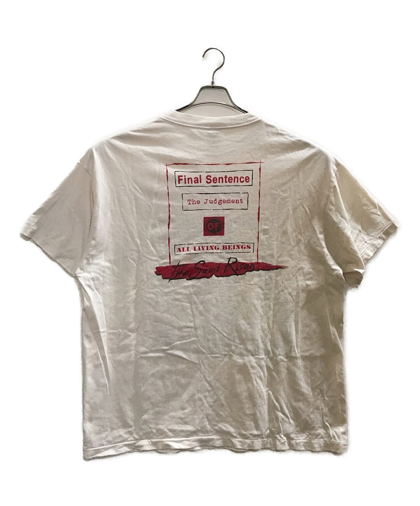 세인트 마이클 X 데님 눈물 거룩한 주 짧은 슬리브 티셔츠 SM-S22-0000-062