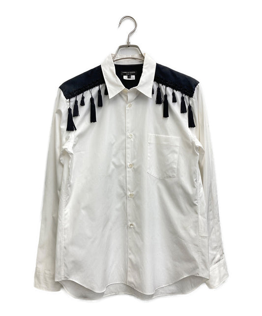 [Pre-owned] COMME des GARCONS Homme Plus Design Shirt / Fringe Shirt / Satin Paneled Shirt / Tucked Shirt PP-B024