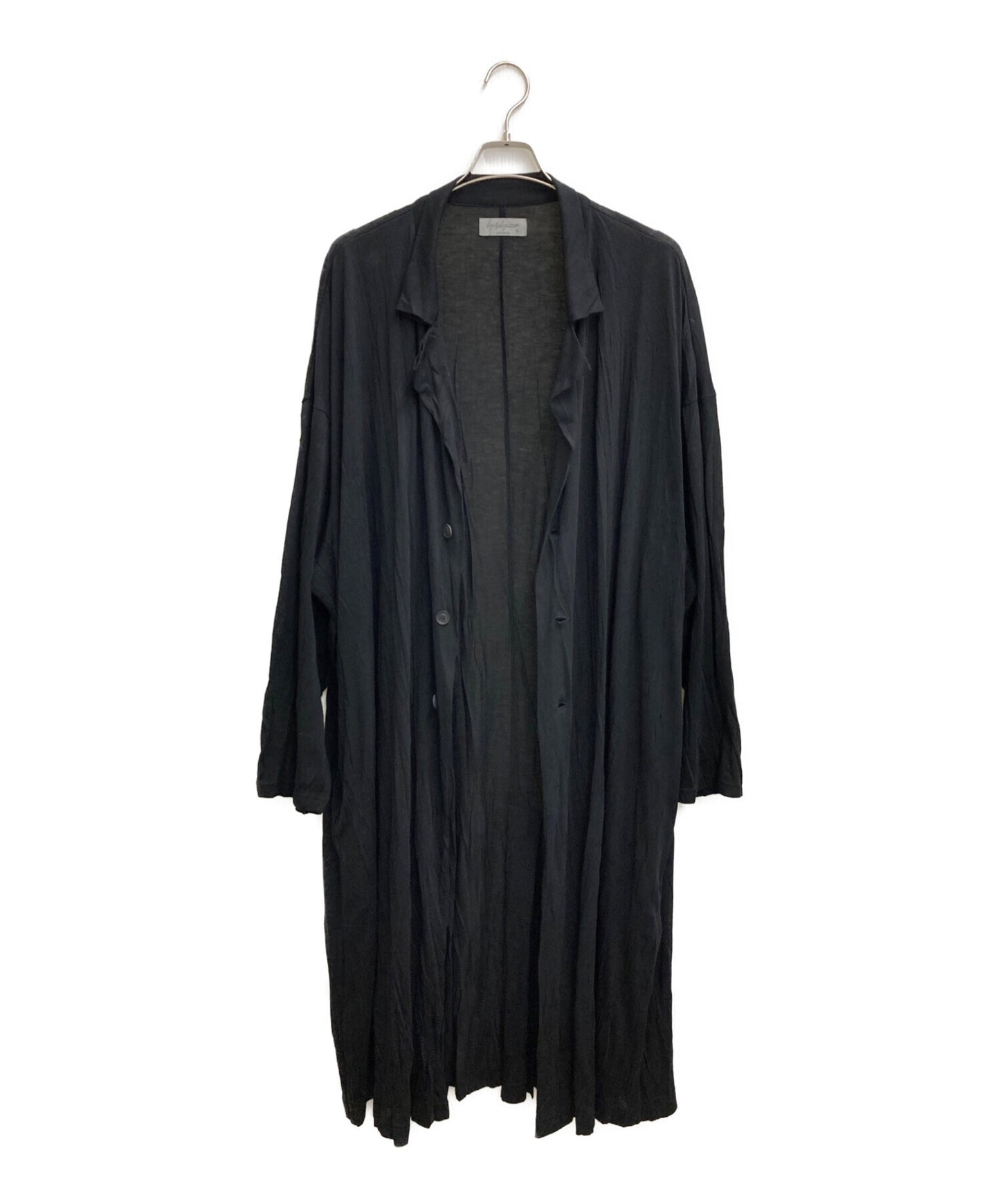 [Pre-owned] Yohji Yamamoto POUR HOMME 21SS TE/RY PLAIN STITCH WRINKLE LONG JACKET HD-T11-270