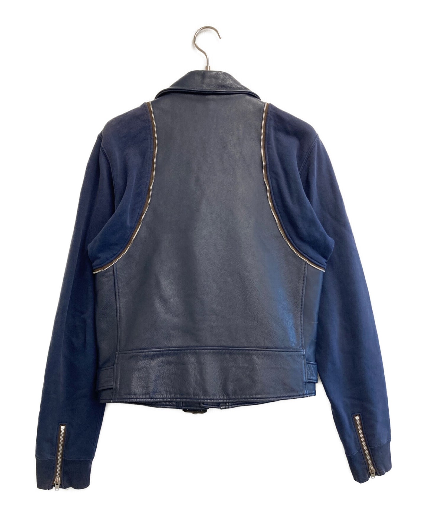 [Pre-owned] UNDERCOVERISM Sweatshirt-Switched Cowhide Riders Jacket C4213