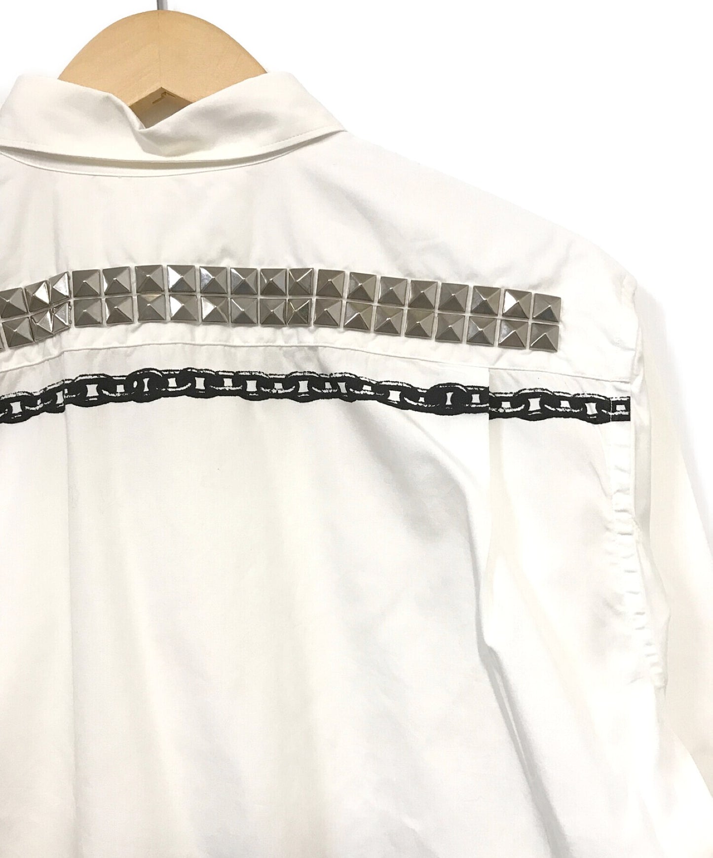 [Pre-owned] COMME des GARCONS Chain Print Studded Shirt S11053