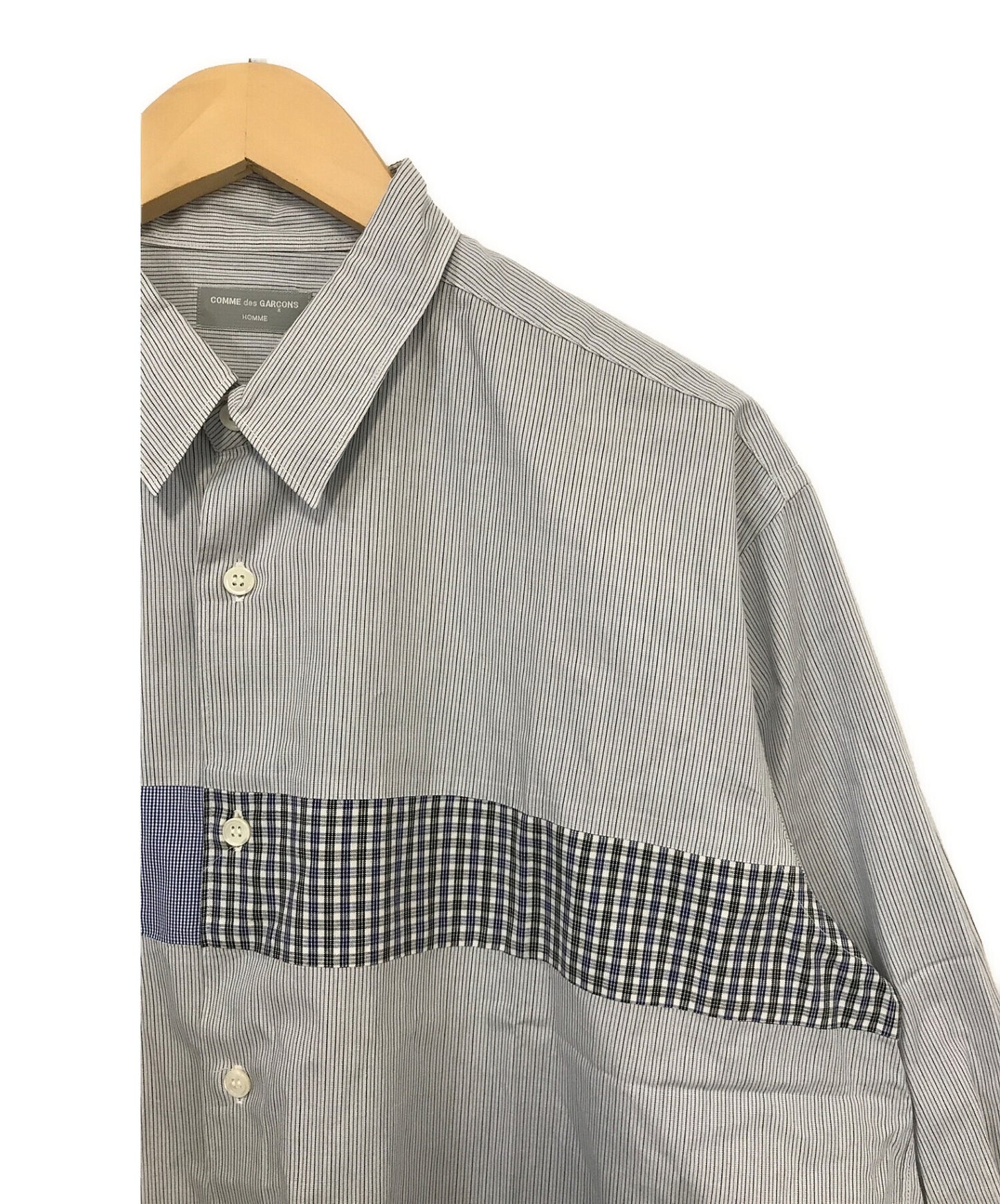 [Pre-owned] COMME des GARCONS Switched Stripe Shirt hb-020570 / ad1996
