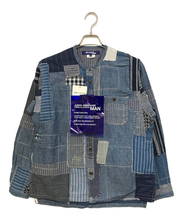 [Pre-owned] JUNYA WATANABE COMME des GARCONS MAN Patchwork collarless shirt  WO-B046
