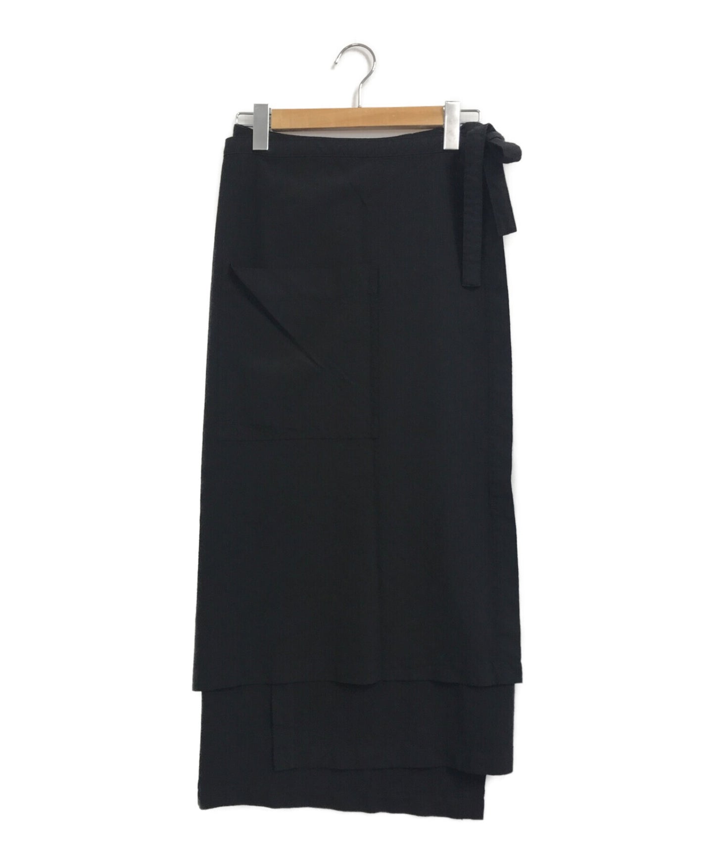 [Pre-owned] tricot COMME des GARCONS  [OLD] Asymmetrical Wrap Skirt TS-100090