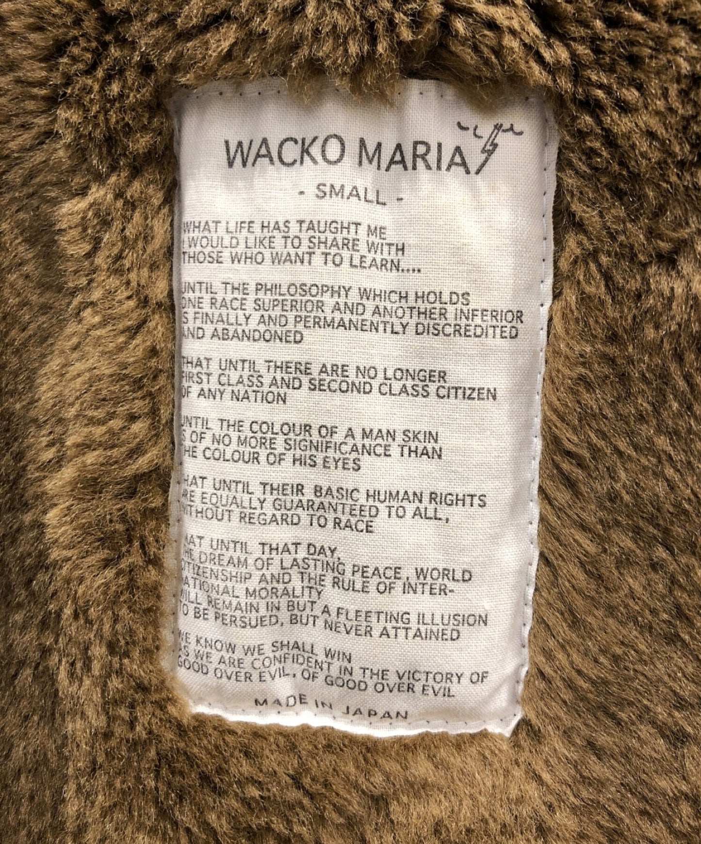 Wacko Maria印刷甲板外套