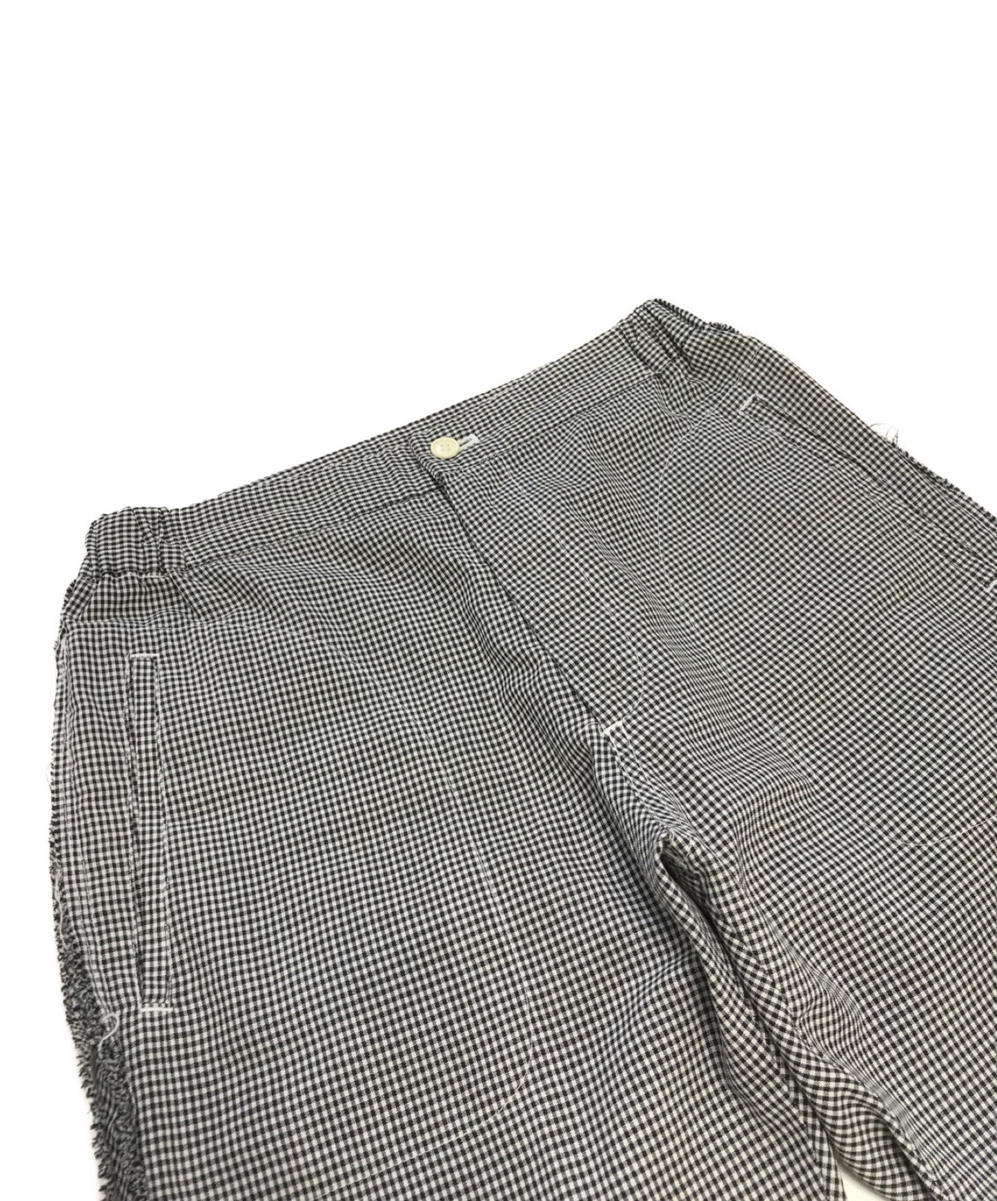 [Pre-owned] tricot COMME des GARCONS Gingham Check Side Gather Pants TP-0011S