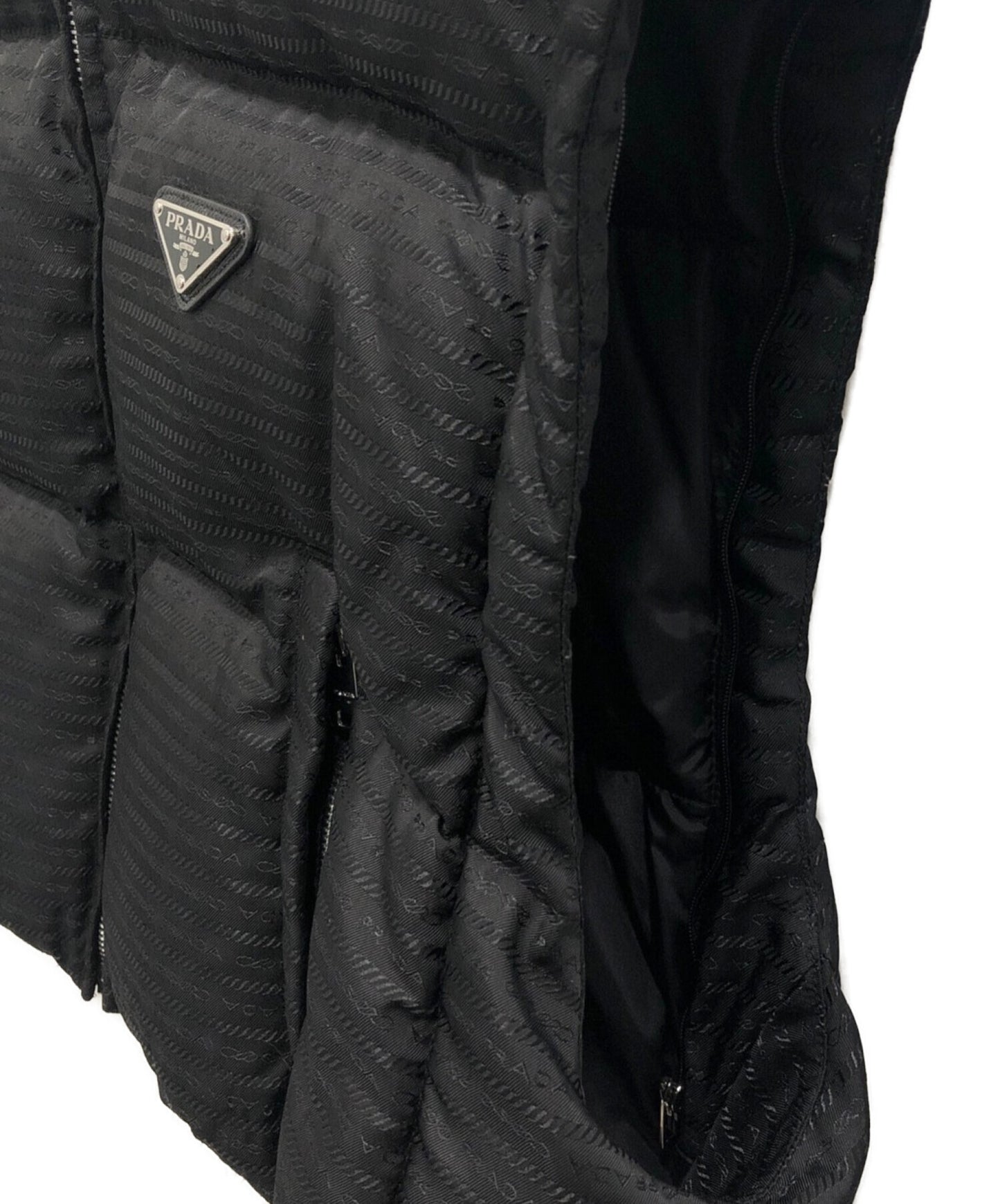 [Pre-owned] PRADA Re-Nylon Cropped Down Jacket 29Y056 S222 11FC