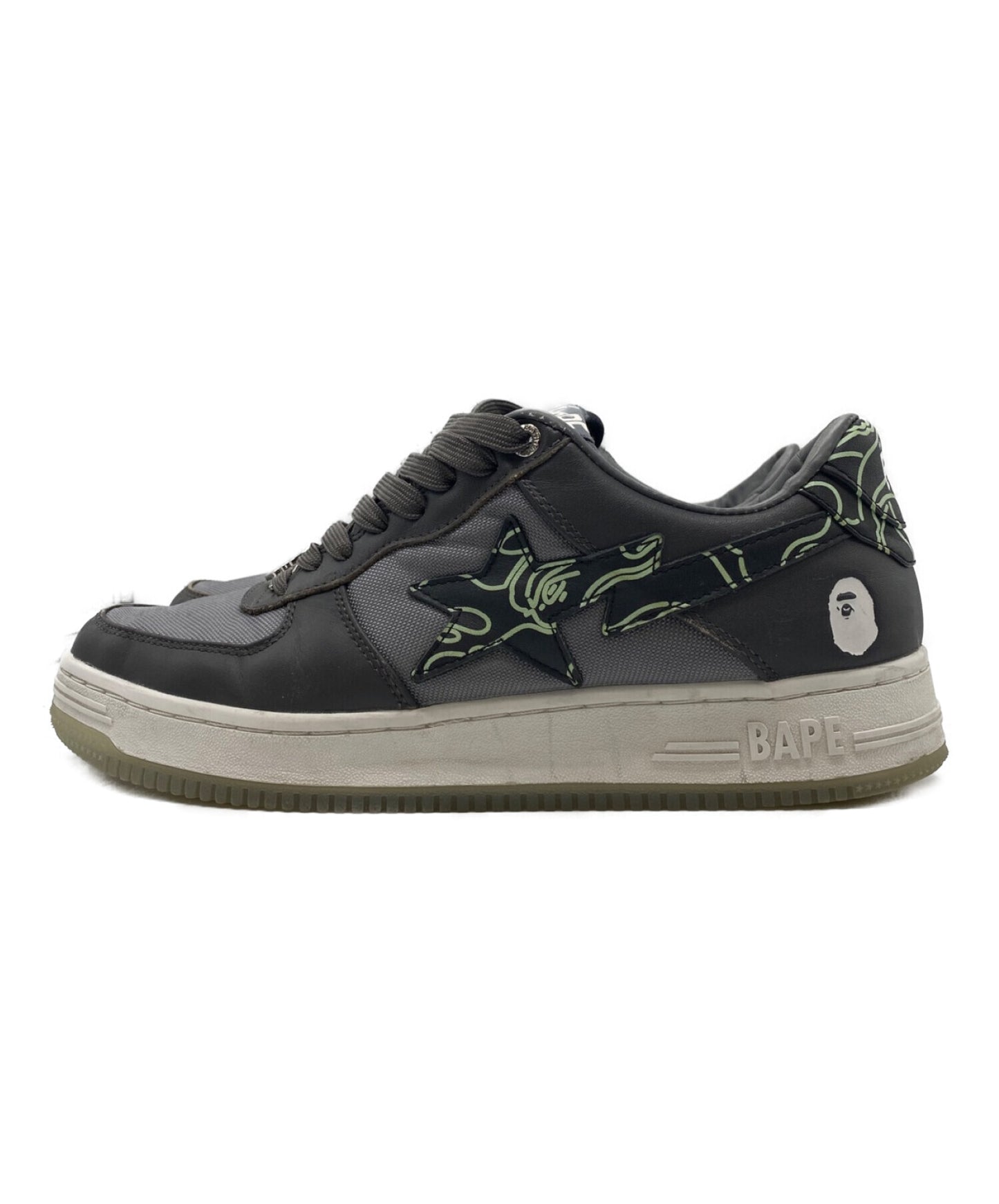 [Pre-owned] A BATHING APE TEXT GREY BAPE STA 0ZXSHM91X0071