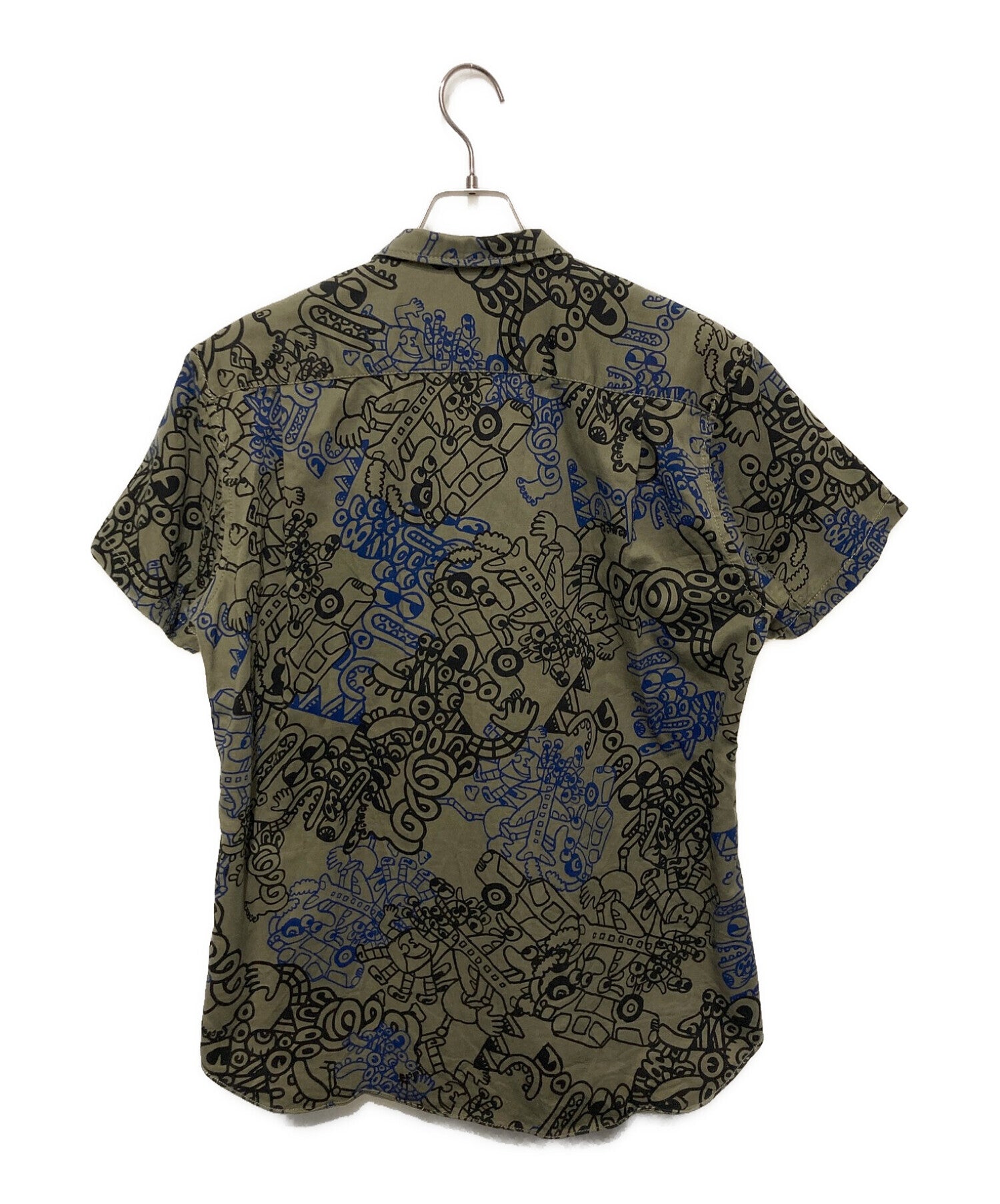 [Pre-owned] COMME des GARCONS SHIRT S/S shirt with all-over pattern S25070