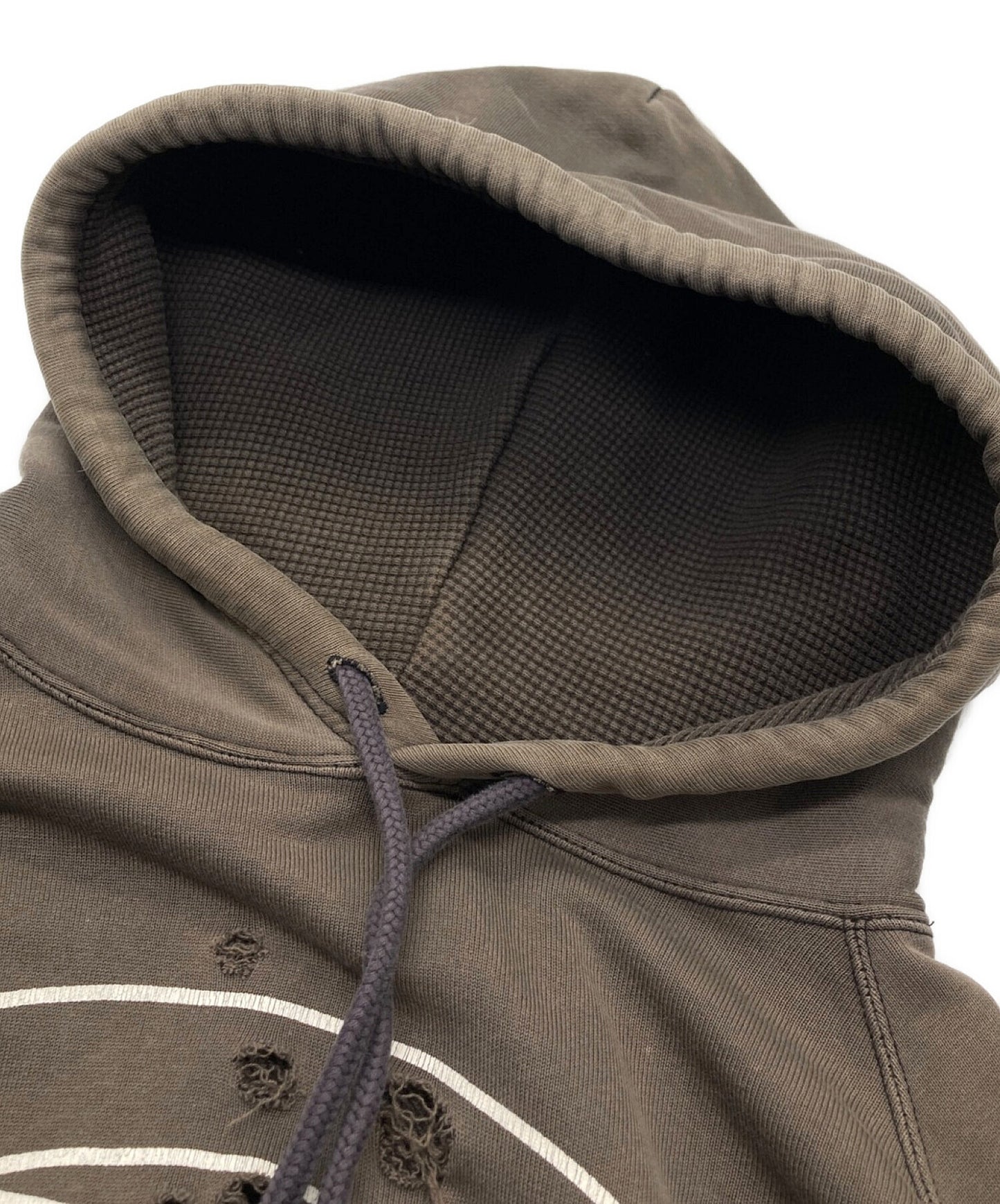 [Pre-owned] NUMBER (N)INE pre-ripped hoodie