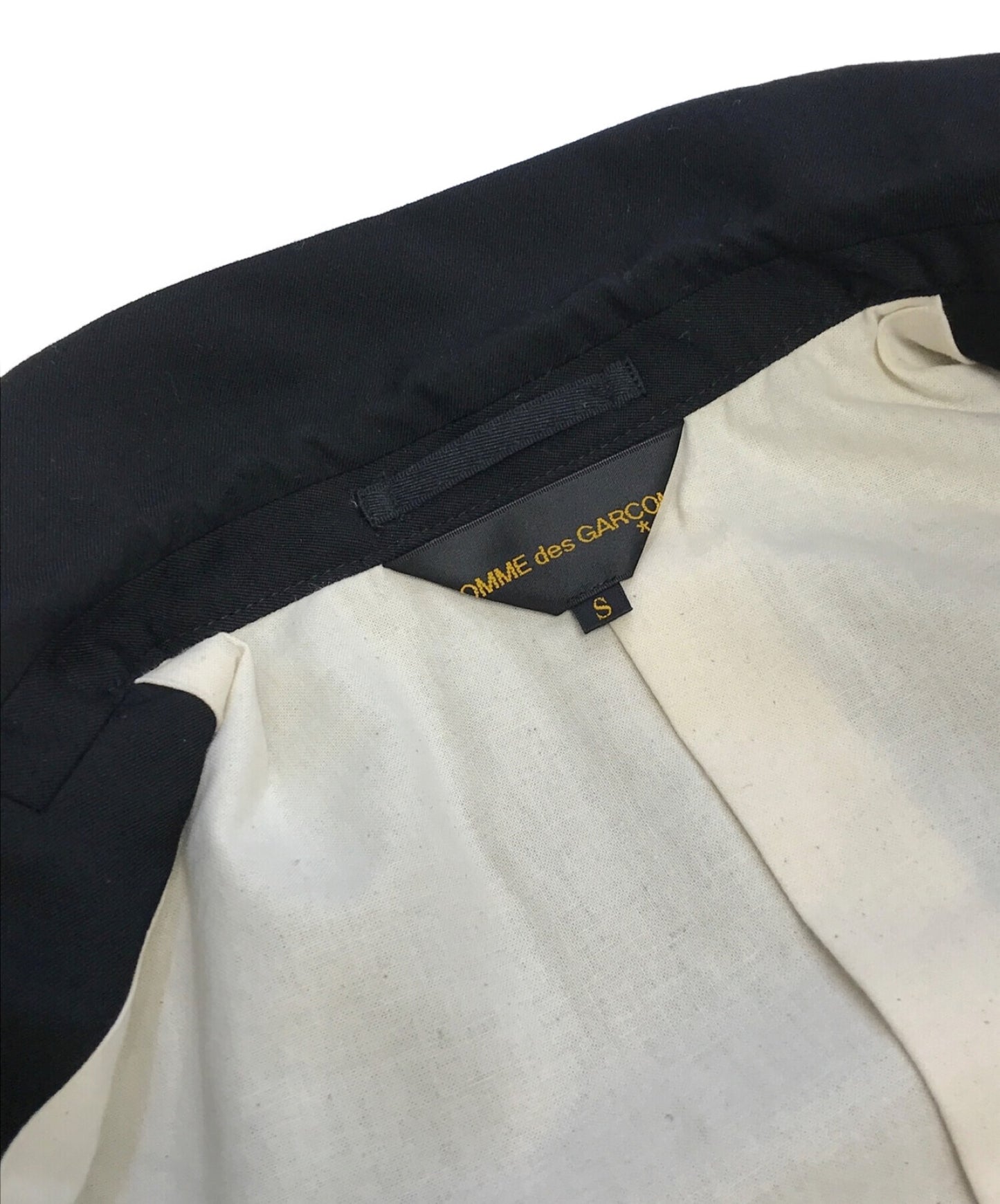 Comme des Garcons Polyester Shrunken Ruffle Tailored Jacket Ga-J001