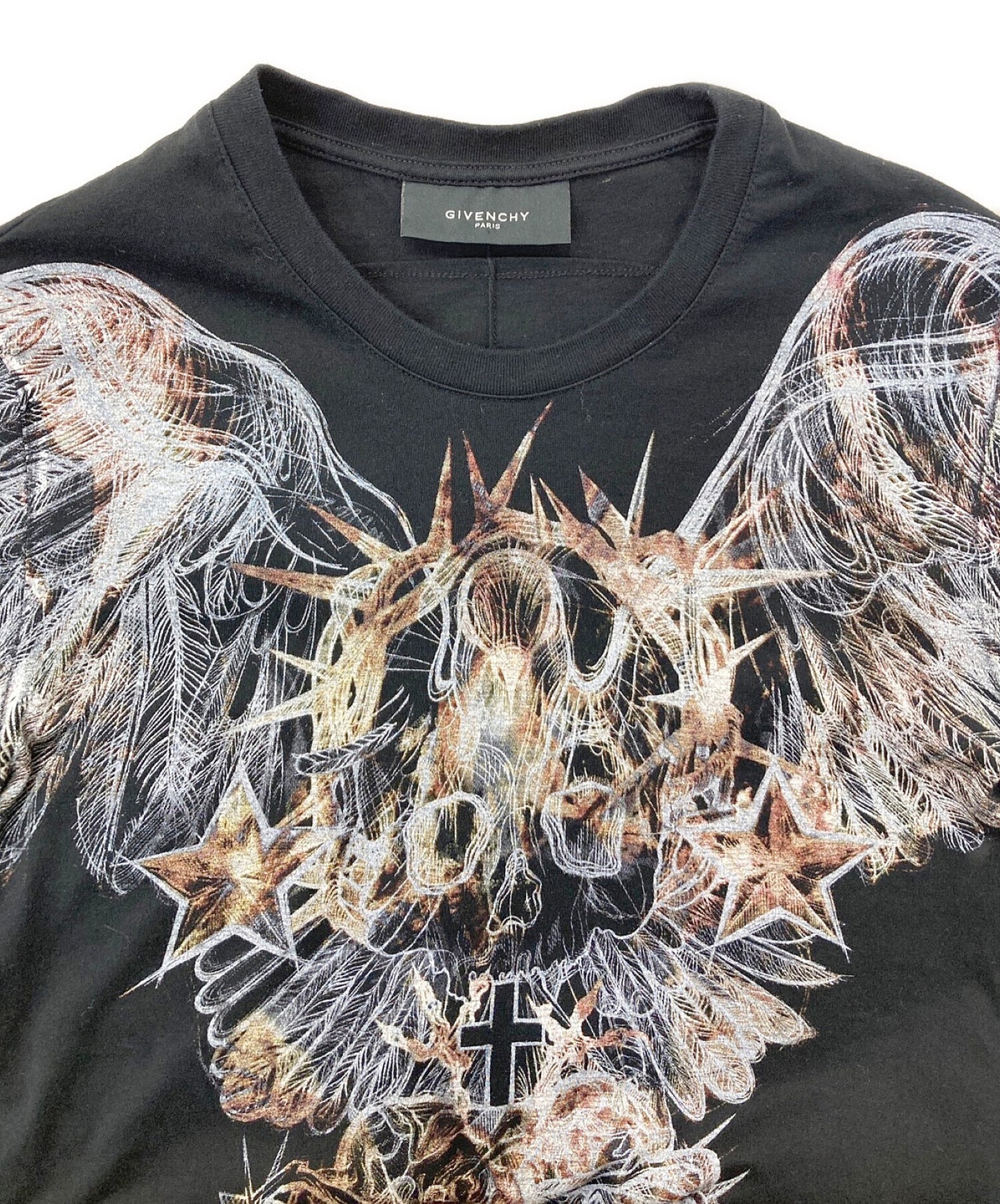 [Pre-owned] GIVENCHY Skull Phoenix Print Cut and Sew