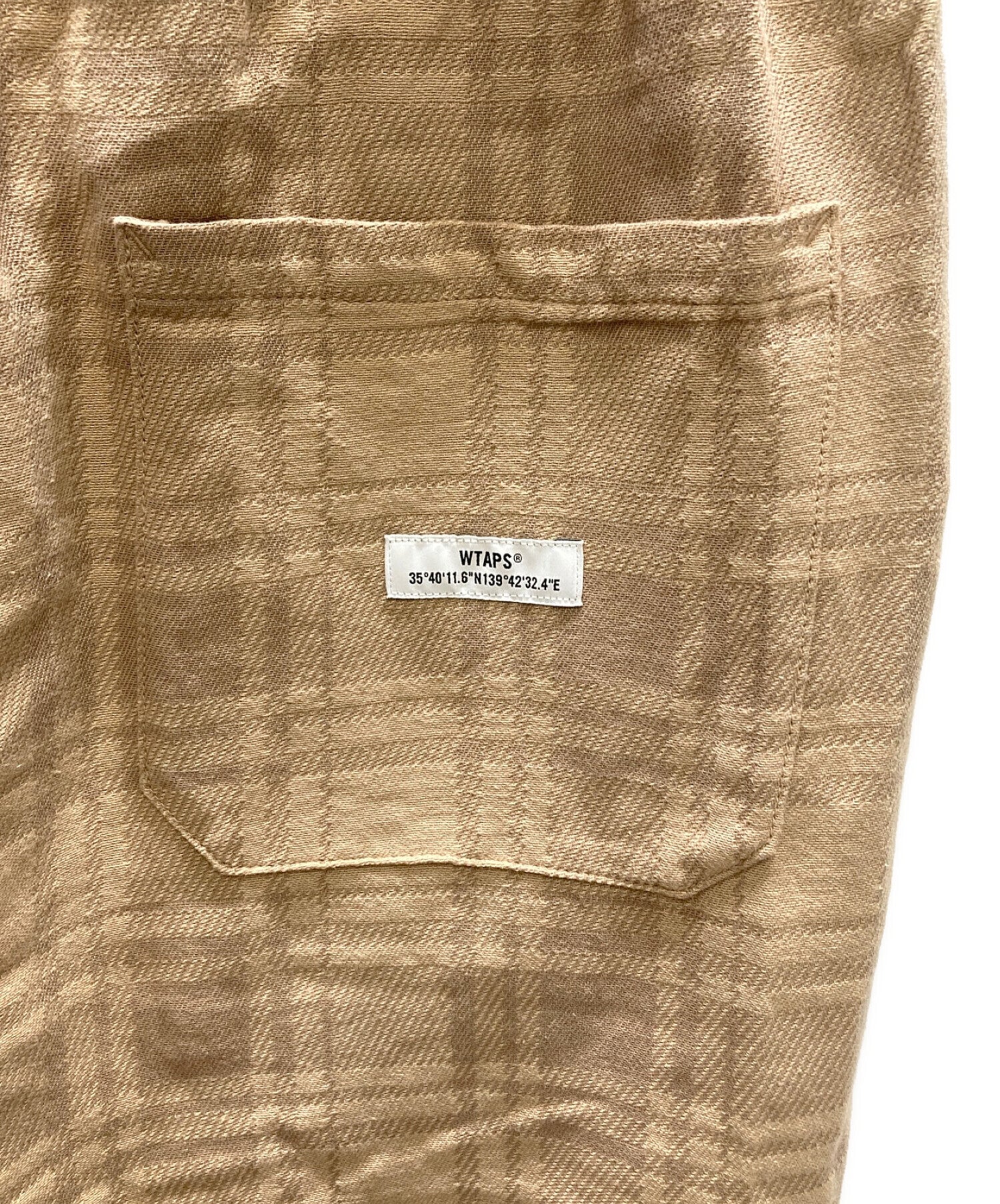 Pre-owned] WTAPS Seagull Check Easy Pants 212TQDT-PTM03