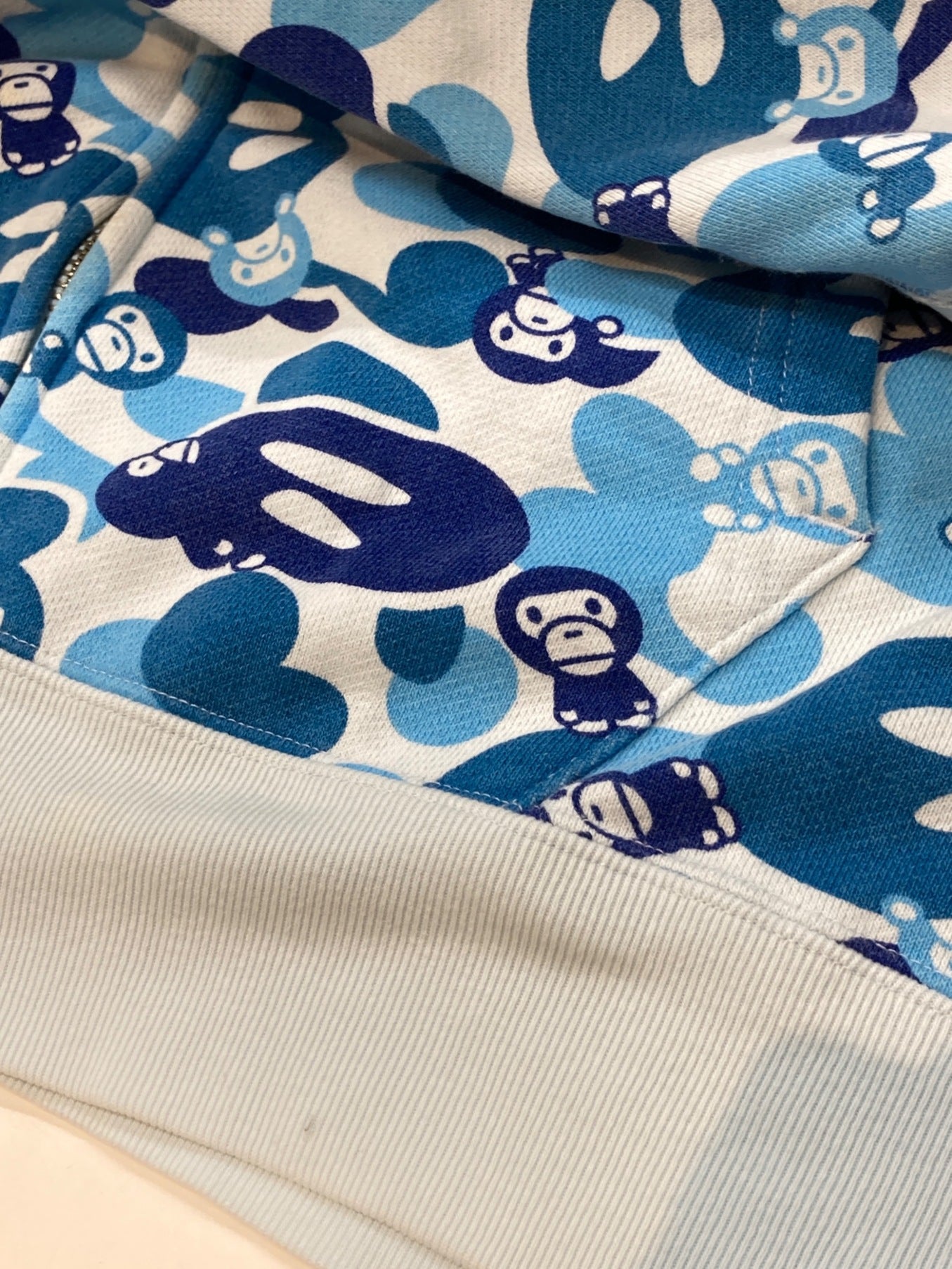 목욕 원숭이 밀로 블루 카모 풀 지퍼 까마귀 1860-115-028