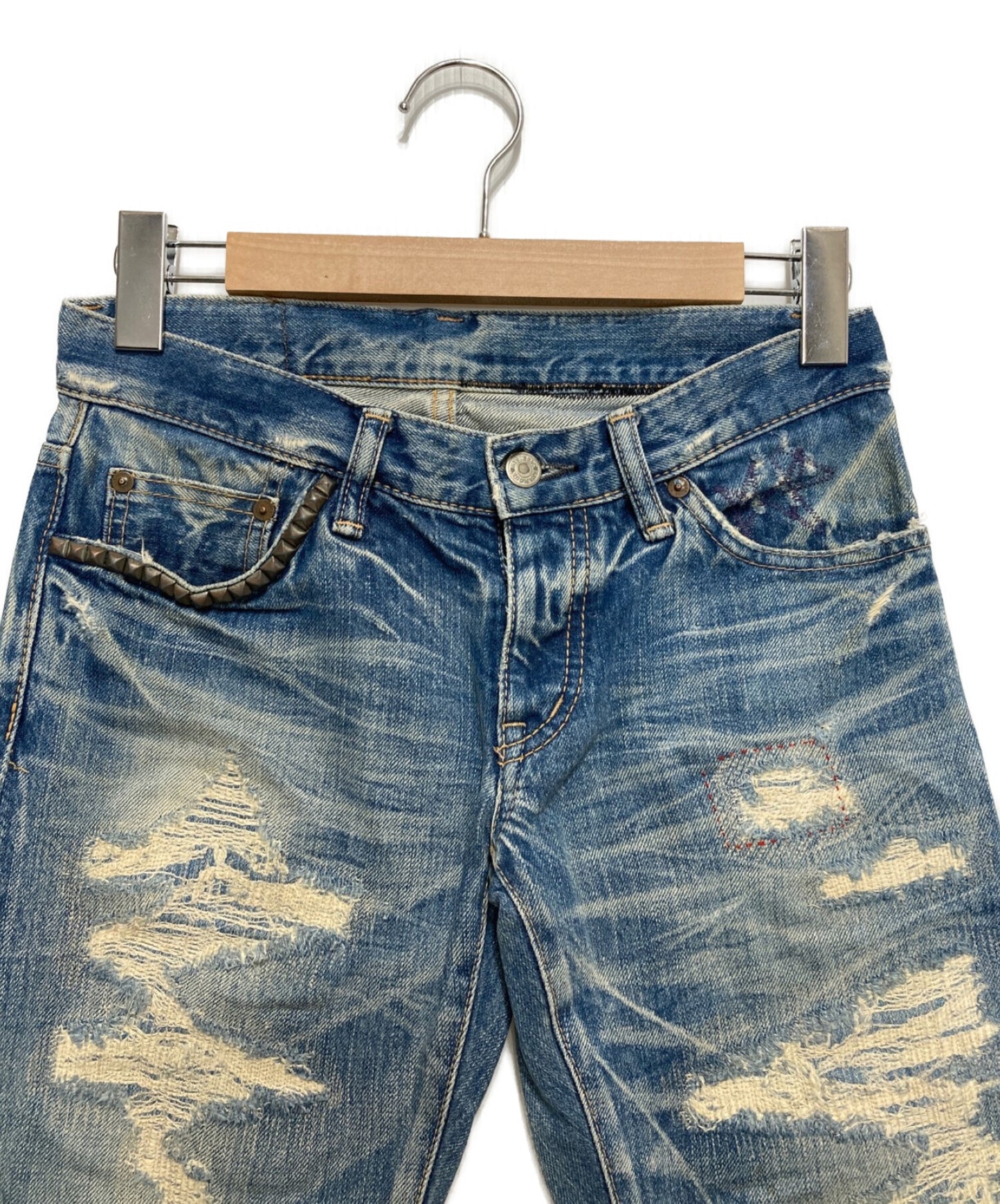 [Pre-owned] Hysteric Glamour Remake denim with studs