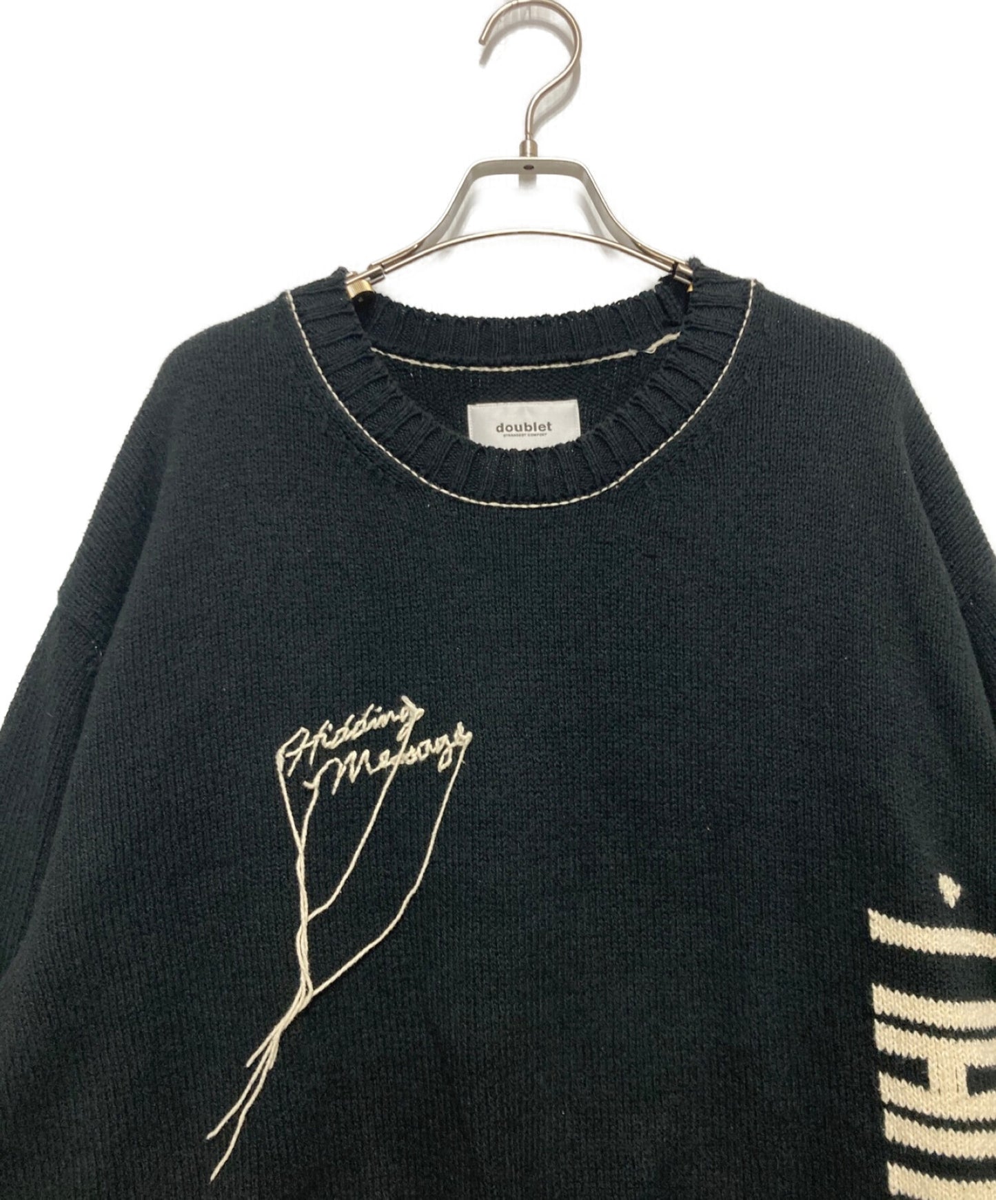 Pre-owned] doublet HIDDEN MESSAGE KNITWEAR 20SS21KN30