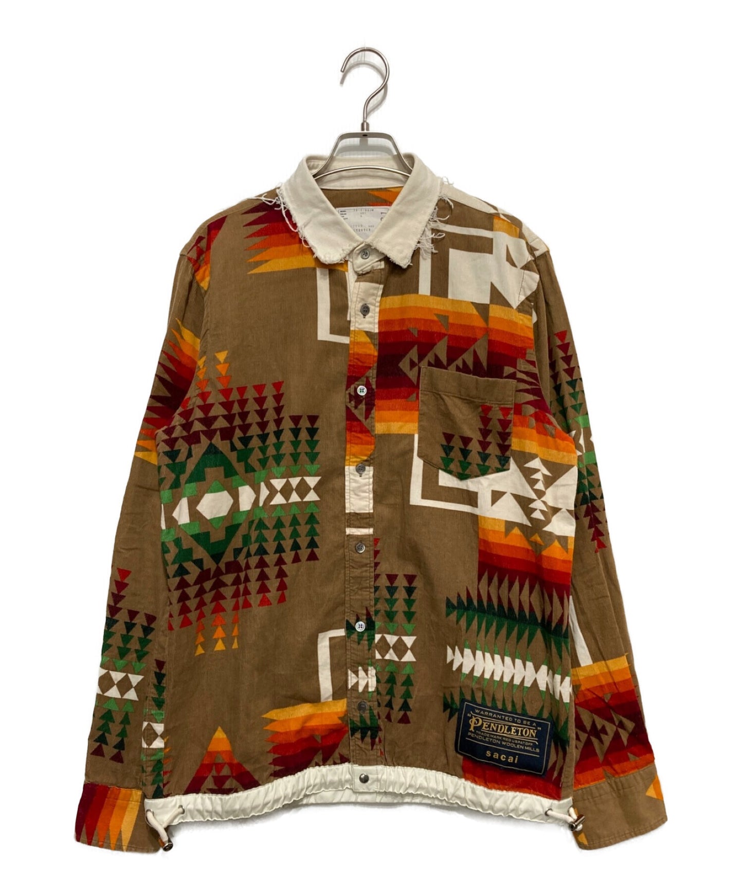 Sacai Native Pattern Corduroy Shirt 19-01881m