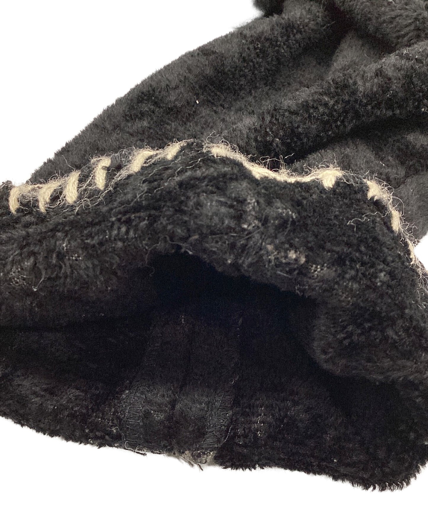 [Pre-owned] Yohji Yamamoto pour homme Shaggy Fur Blanket Stitch Coat HD-C17-111