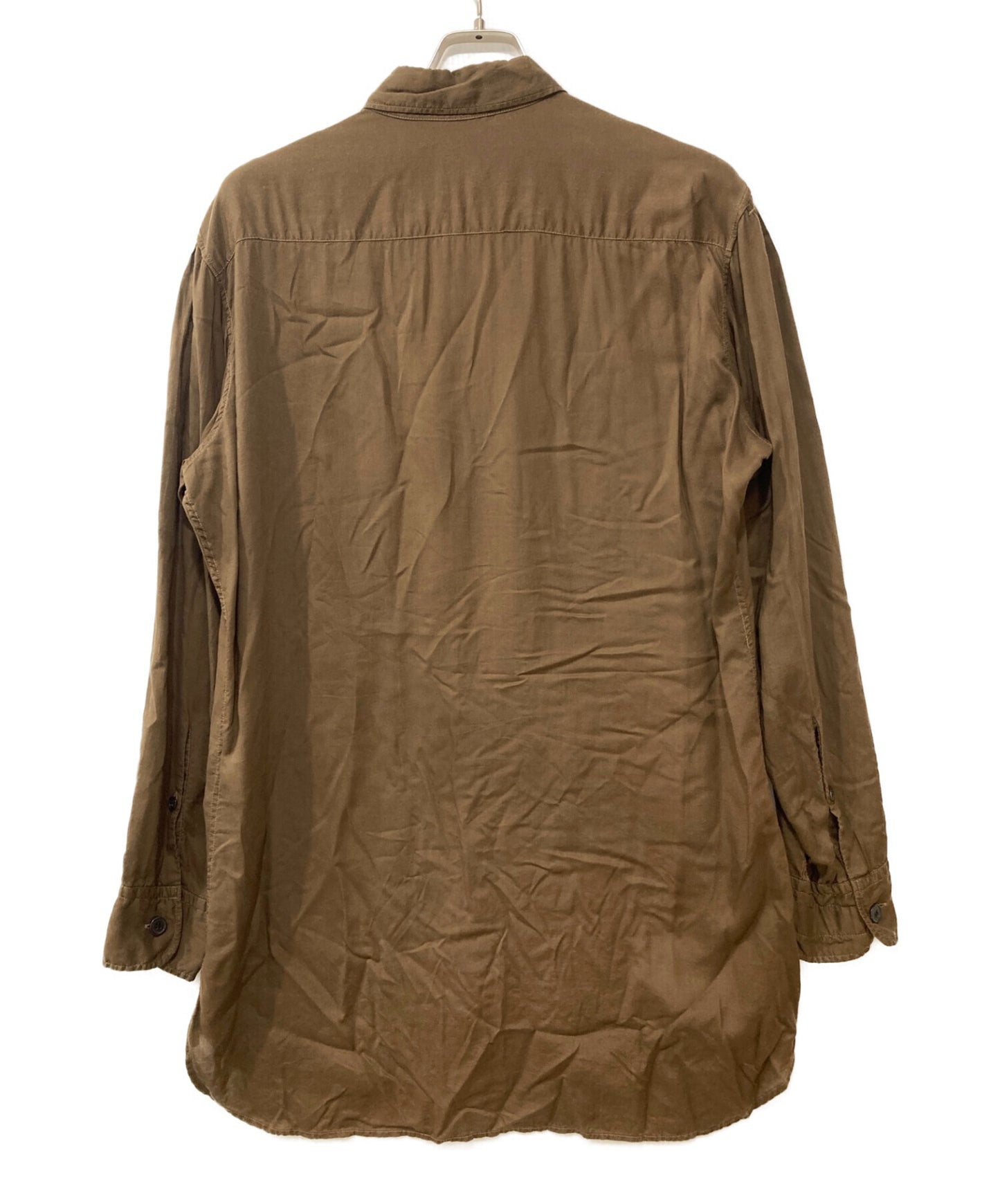 Yohji Yamamoto는 Homme 제품을 염색 한 3 피스 칼라 셔츠 HX-B06-200을 부어 넣습니다