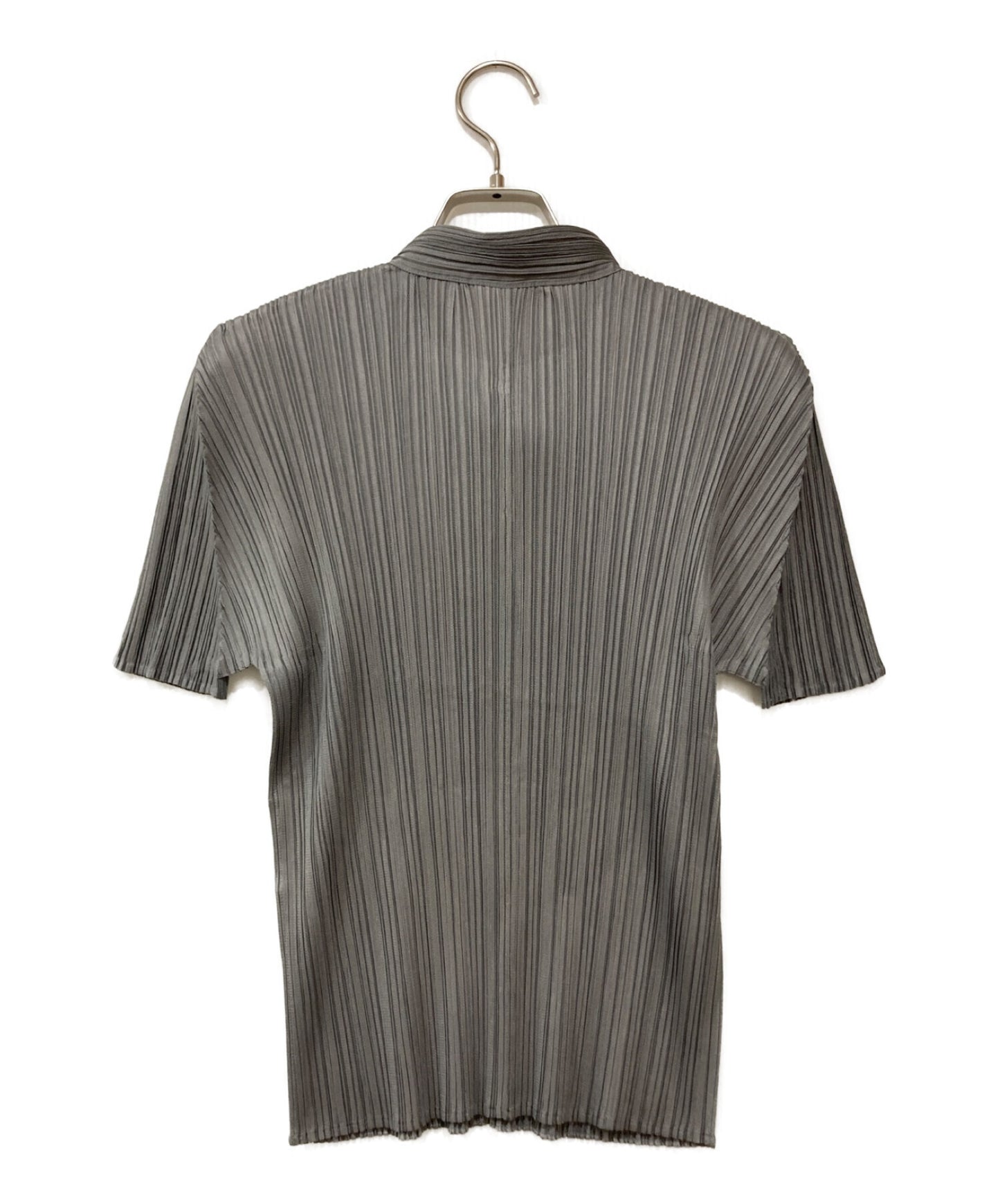[Pre-owned] PLEATS PLEASE Button Neck SS Cut and Sewn PP55-JK105