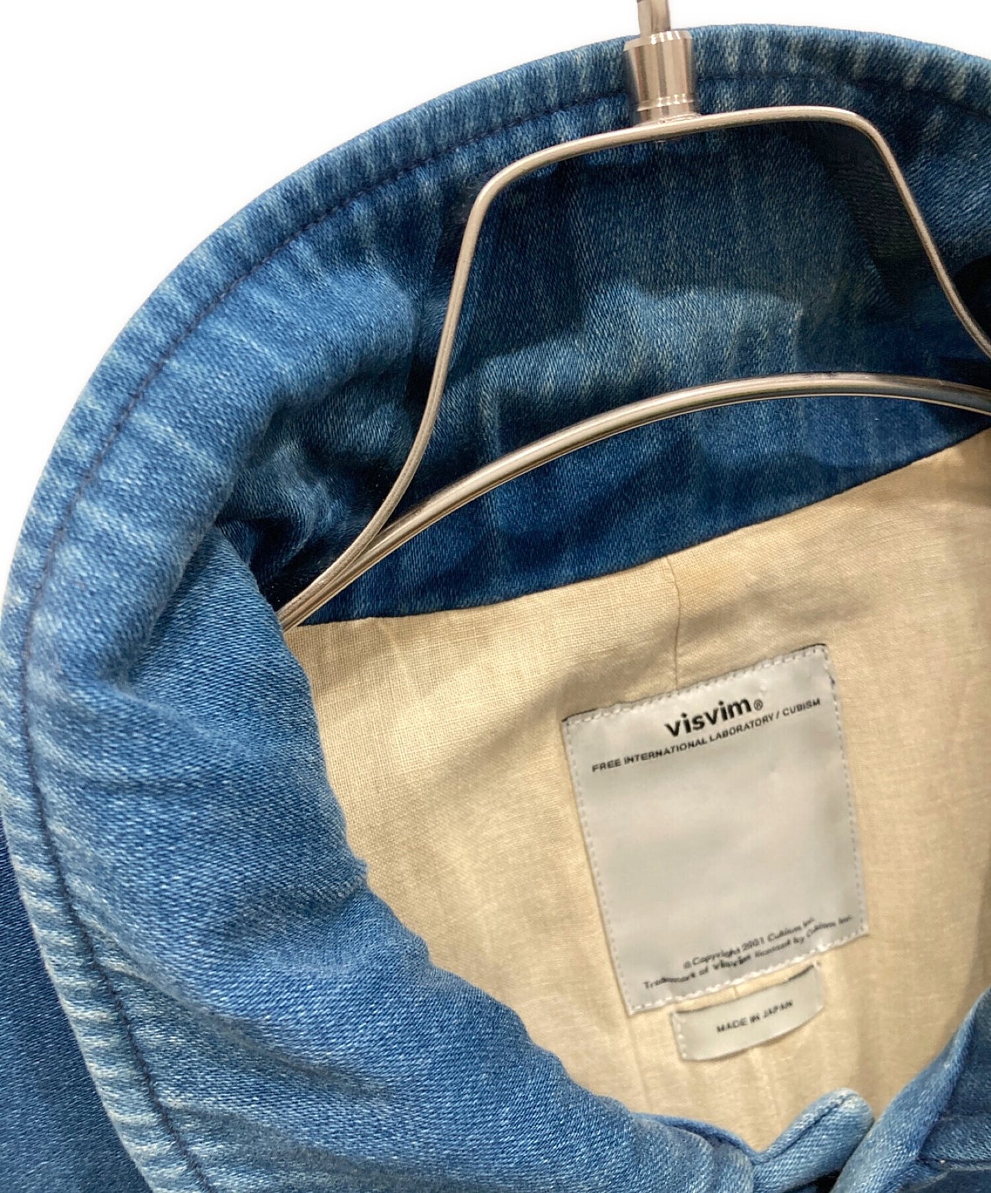 [Pre-owned] VISVIM 13A/W F.I.L exclusive POTOMAC JKT DMGD MOLESKIN Vintage processed Potomac jacket Indigo switchover