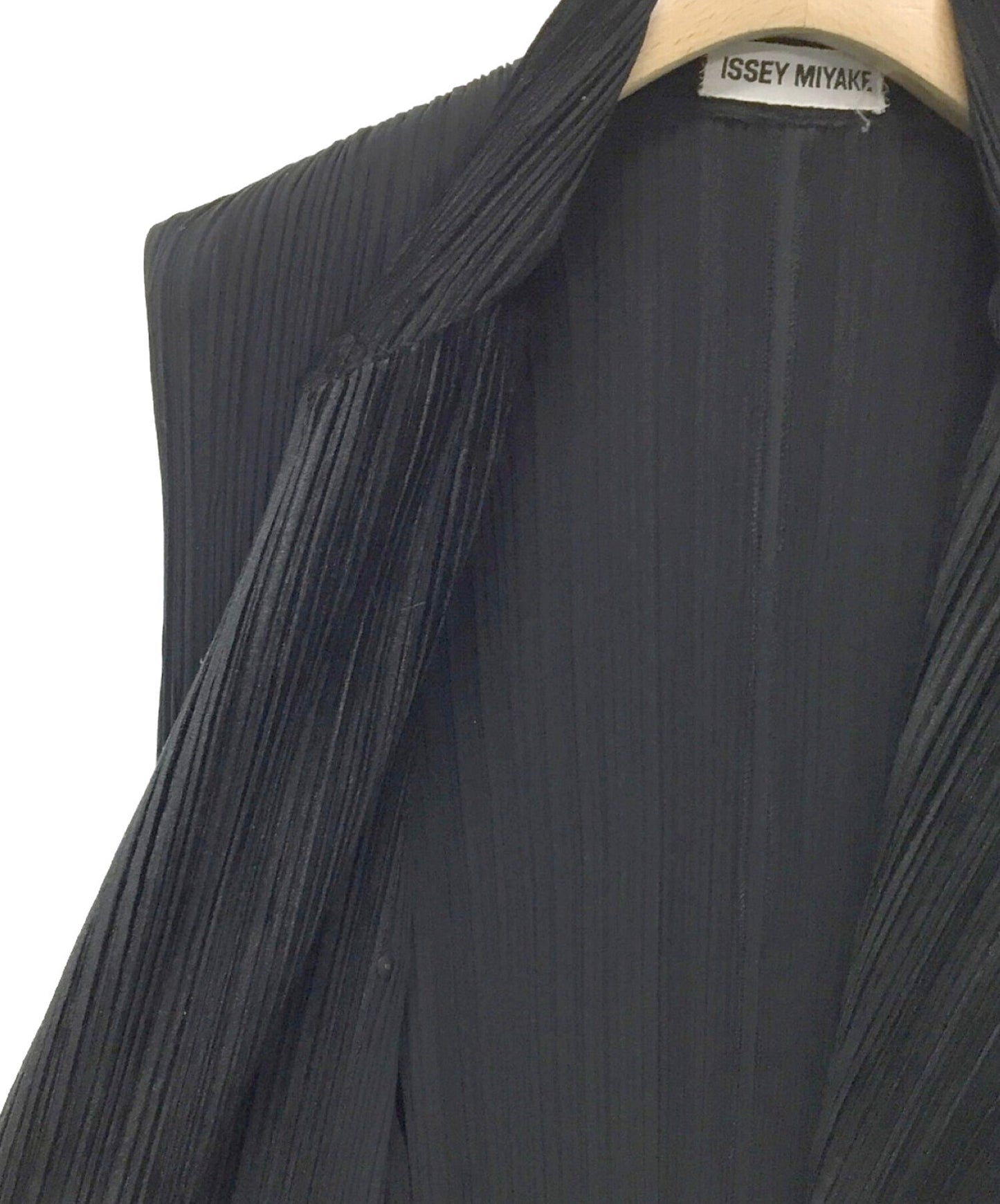 [Pre-owned] ISSEY MIYAKE Pleated Long Grey / Best IM61-FH923