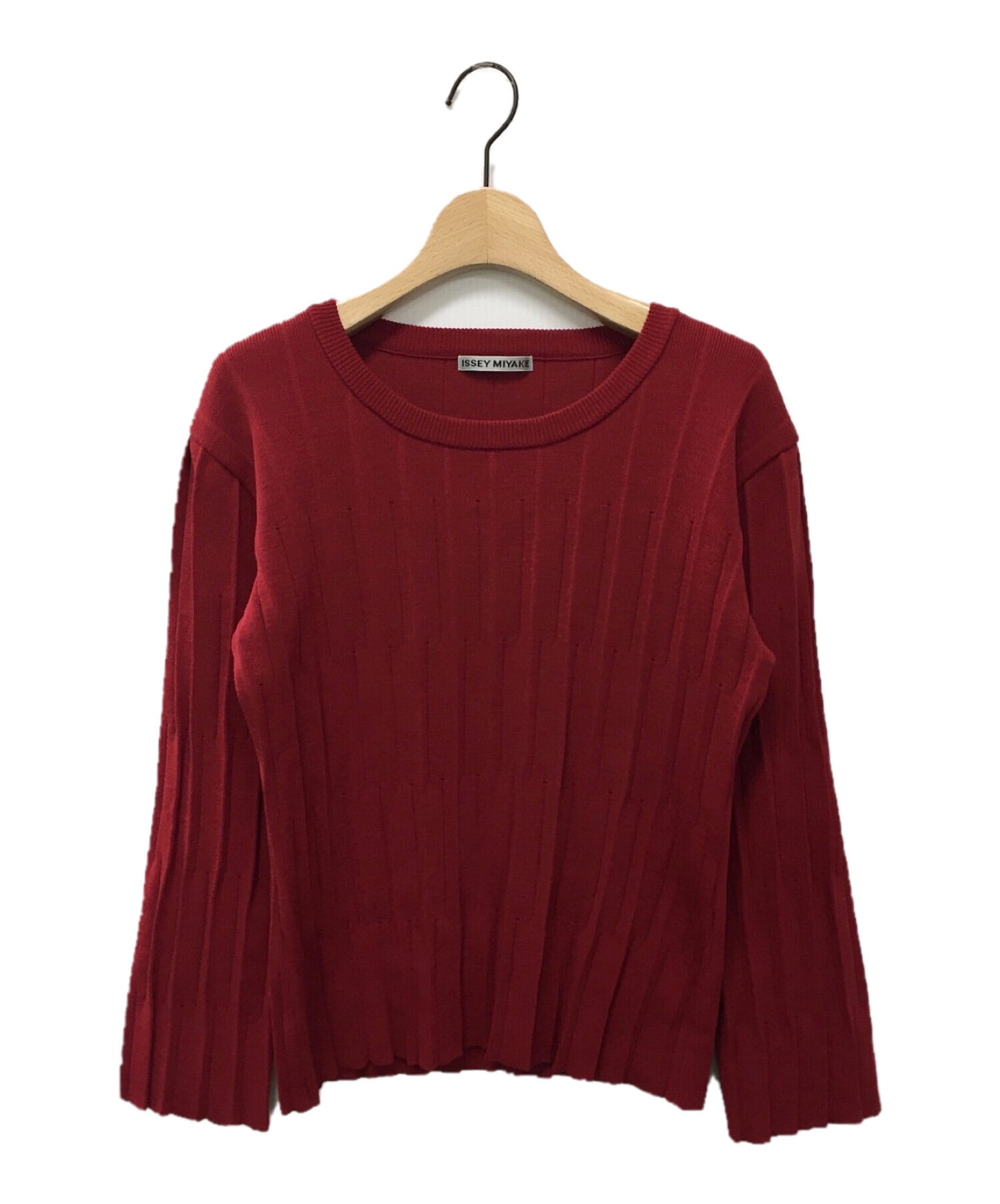 Issey Miyake Crew Crew Neck Knit