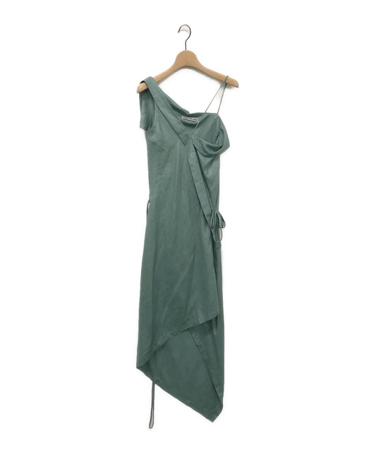 ISSEY MIYAKE ASYMMETRY WRAP CRAP DRESS IM61FH022