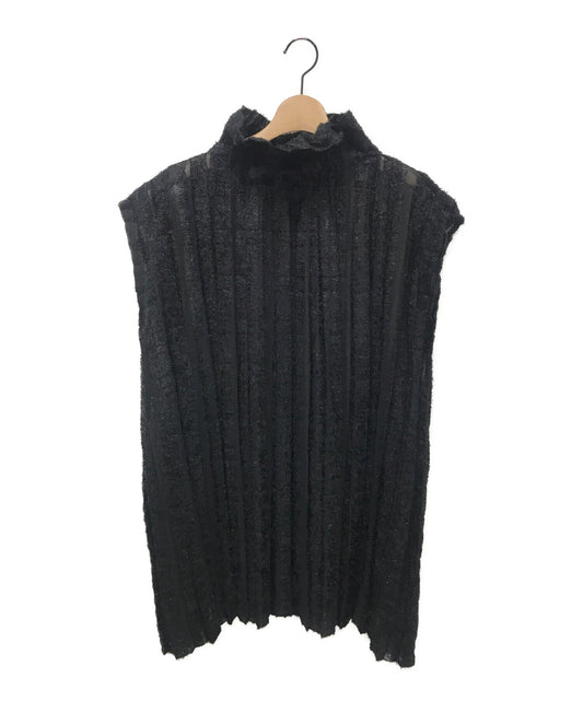 Me Issey Miyake Shaggy Striped High Neck Sear 원피스 Mi33fr561