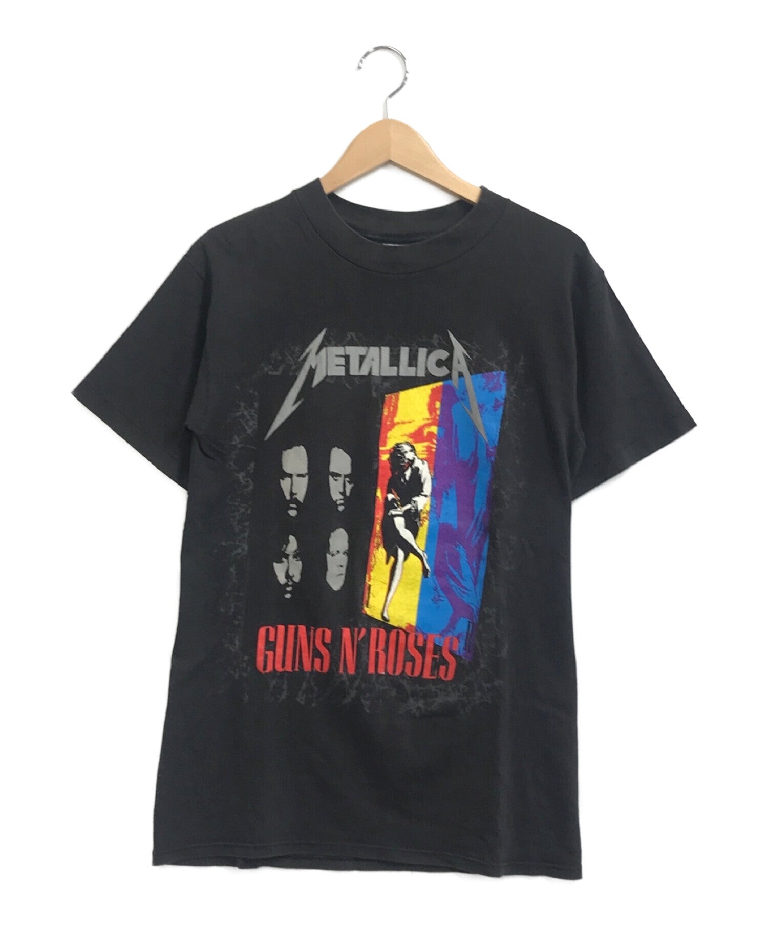 LLICA x GUNS N ROSES Tシャツ ツアー 92 Pre-owned] METALLICA x Guns N' Roses Band T-shirt 92's Tour