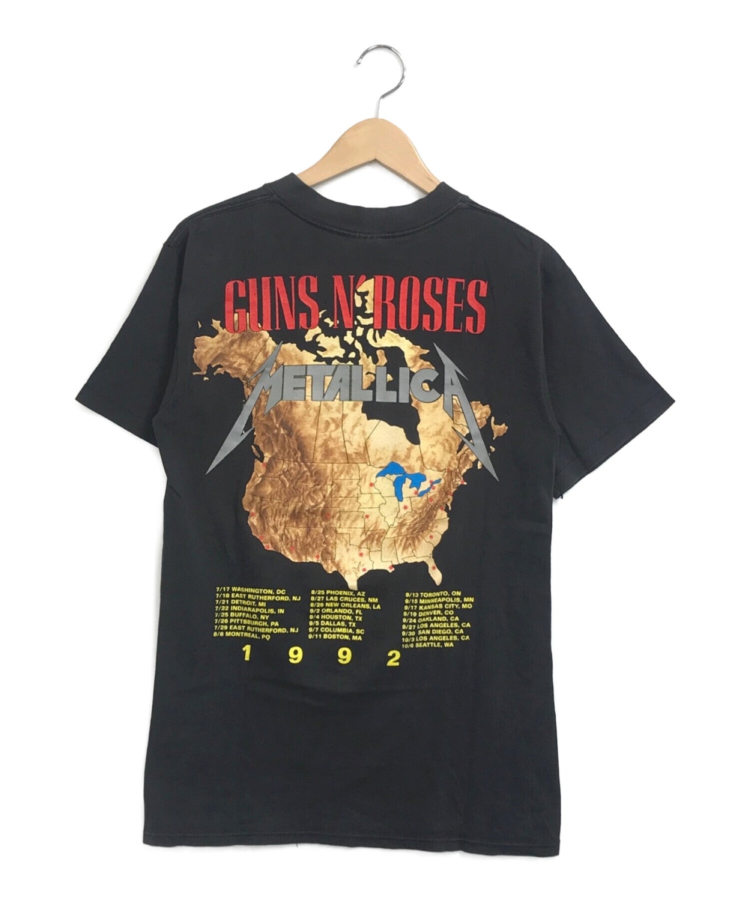 Pre-owned] METALLICA x Guns N' Roses Band T-shirt 92's Tour