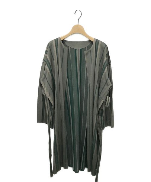 [Pre-owned] PLEATS PLEASE Long Cardigan / Buttonless Cardigan PP93LA952